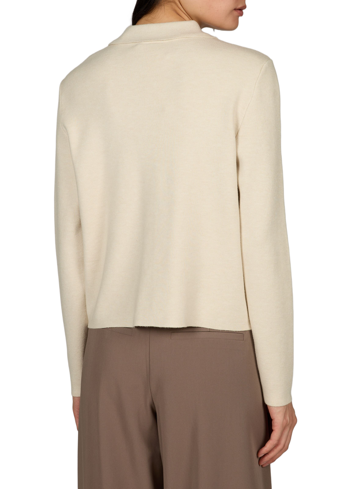 Loose-fit classic collar vest VILA Beige