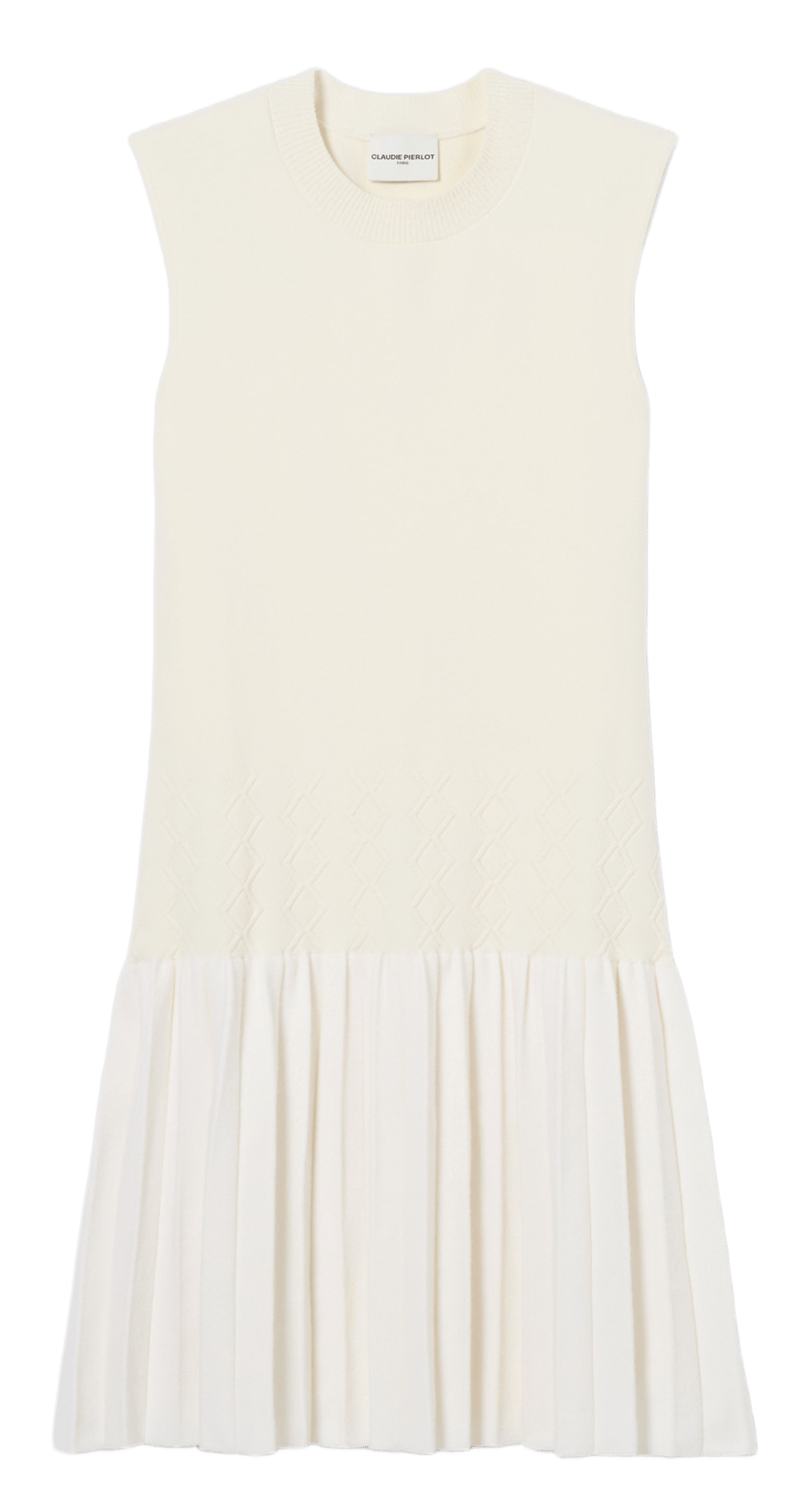 Robe courte en maille CLAUDIE PIERLOT Beige