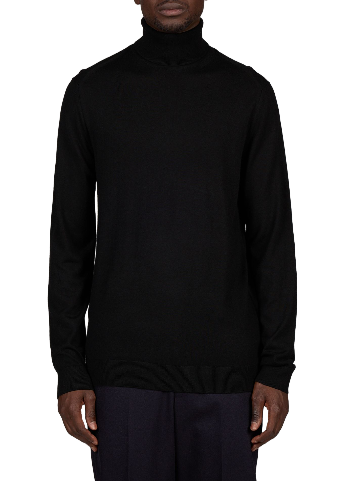 Coltrui in effen gebreide stof ARMANI EXCHANGE Zwart