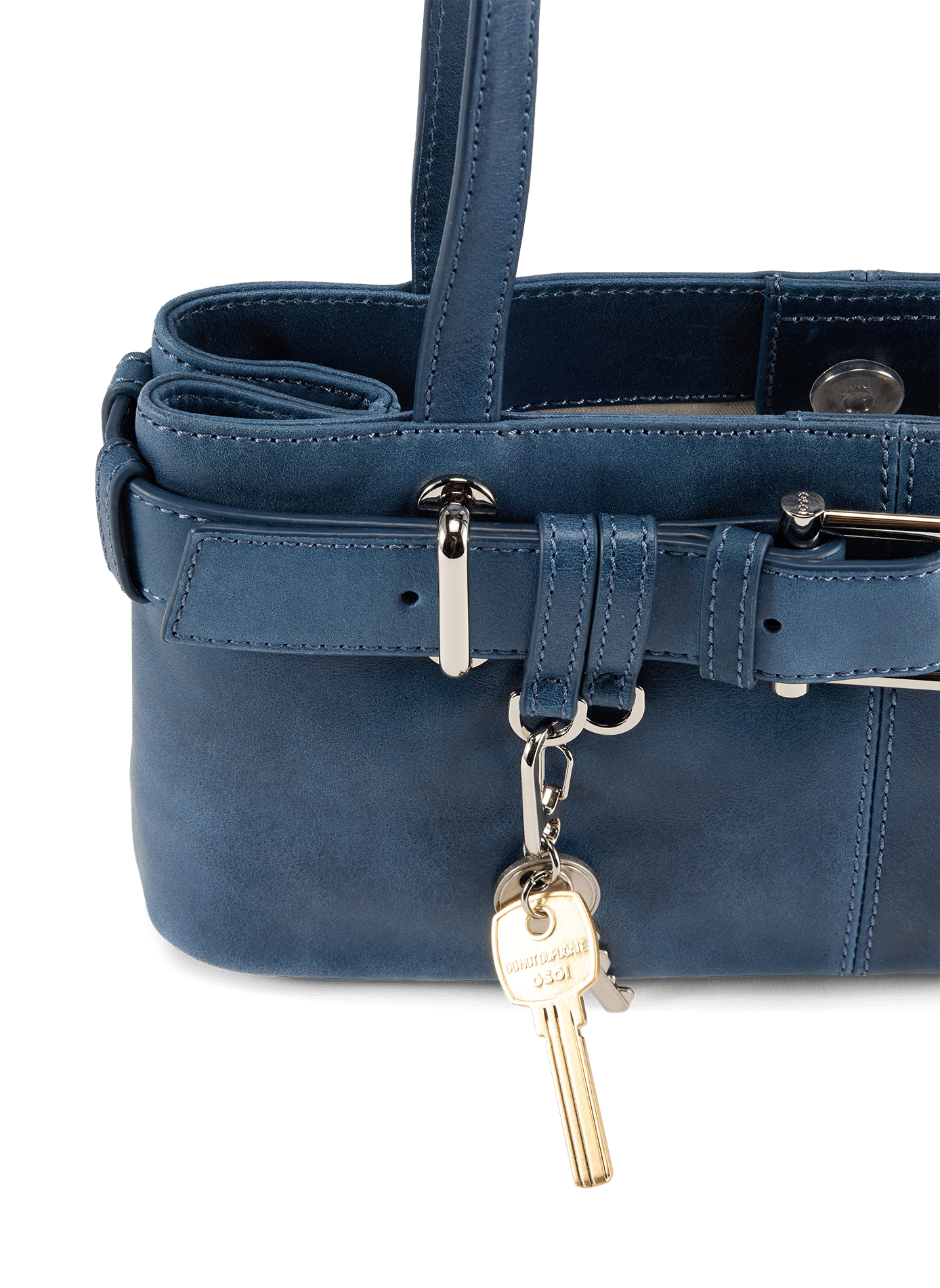 Sac à main Brocle à clés en cuir OSOI Bleu