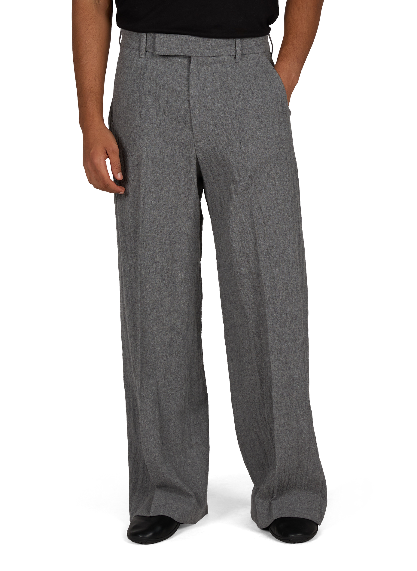 Eron wide-leg trousers in a cotton blend WON HUNDRED Grey
