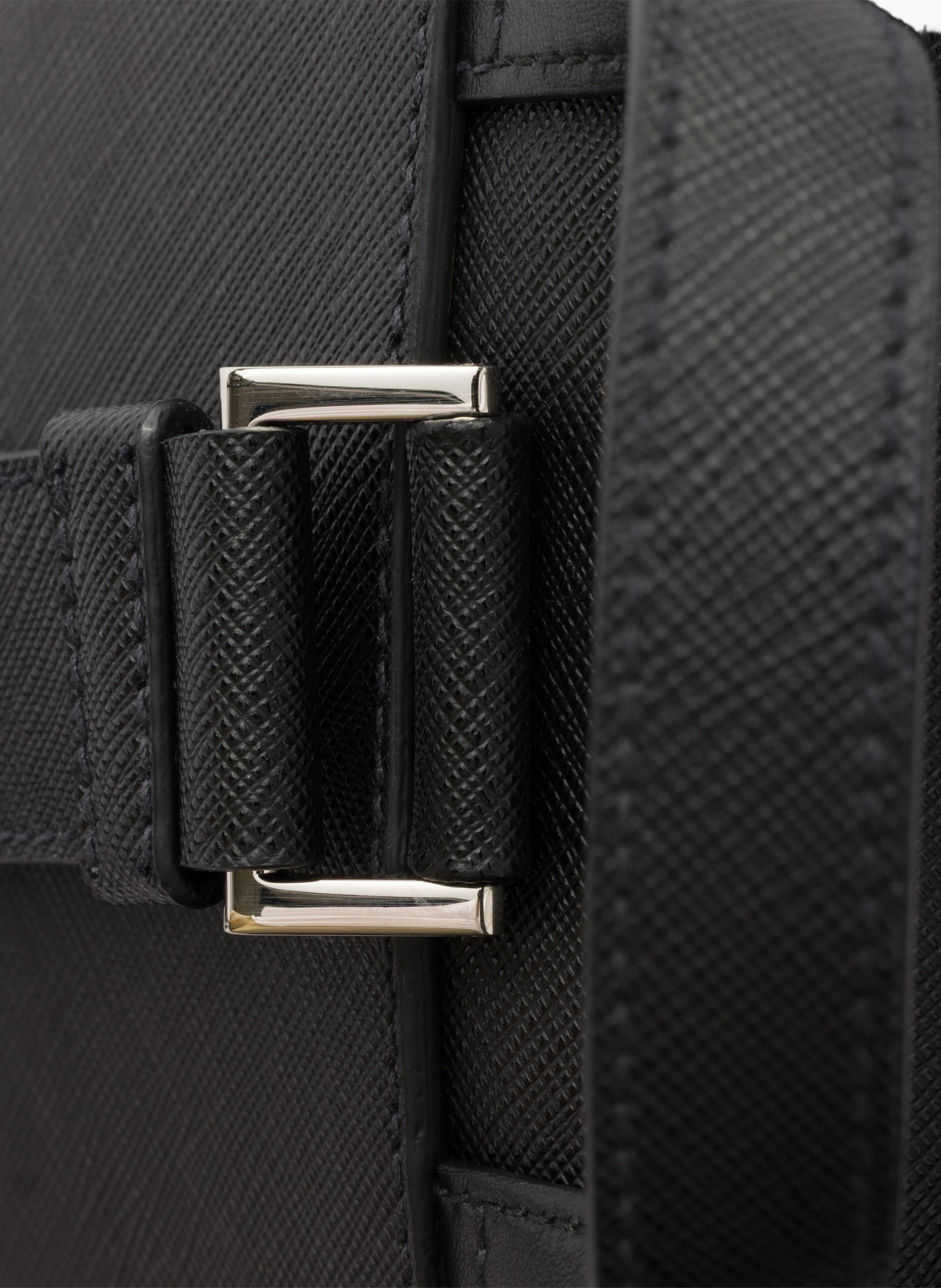 Sac à dos en cuir saffiano PRADA Noir