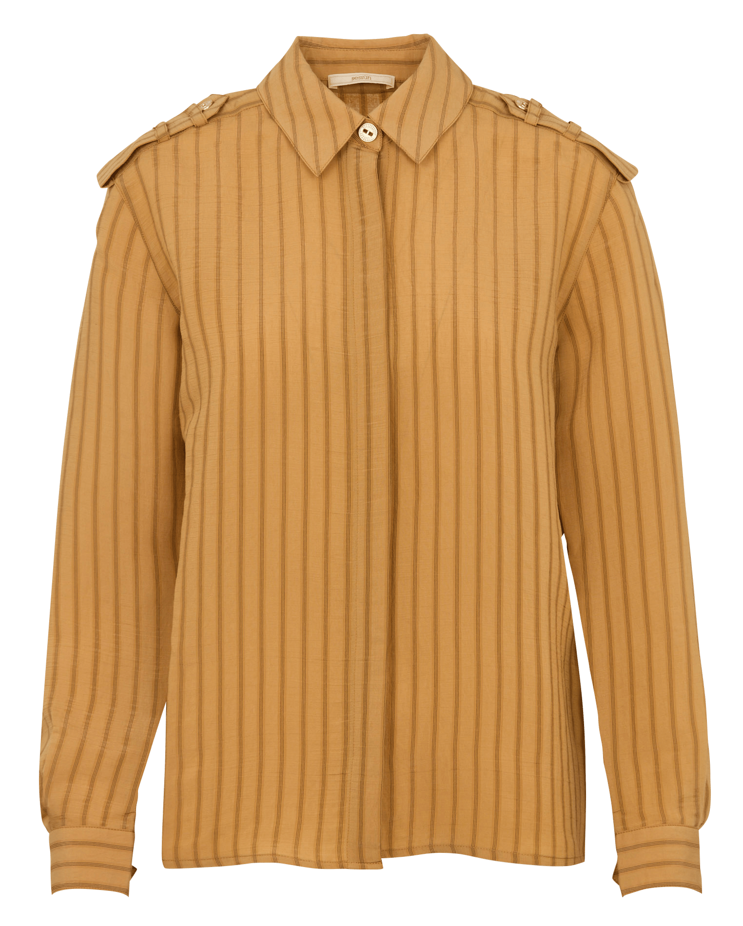 Chemise rayée à manches longues ginnima SESSUN Beige
