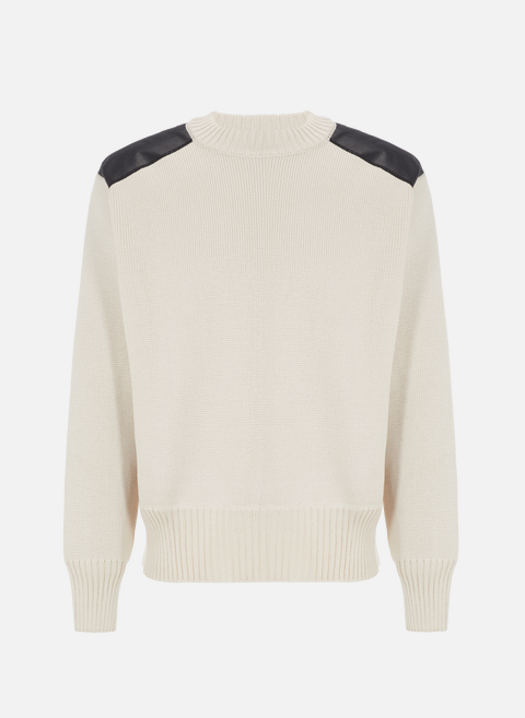 Round-neck wool sweater WhiteGR10K 
