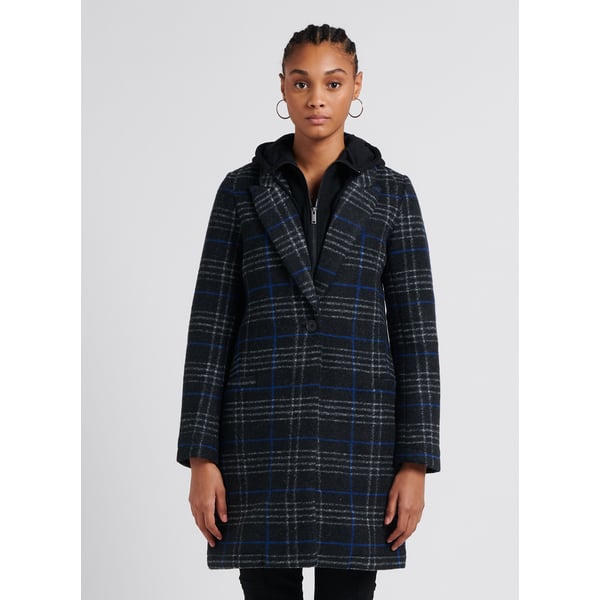 Manteau imprimé à capuche