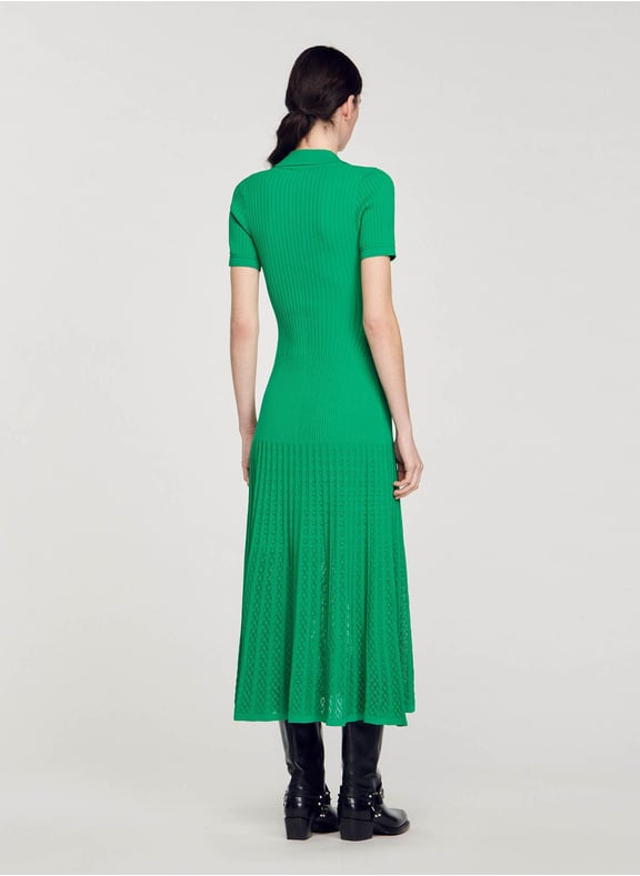 Maxi dress Sandro Green size 36 FR in Viscose 56222188 Maxi dress Sandro Green size 36 FR in Viscose 56222188