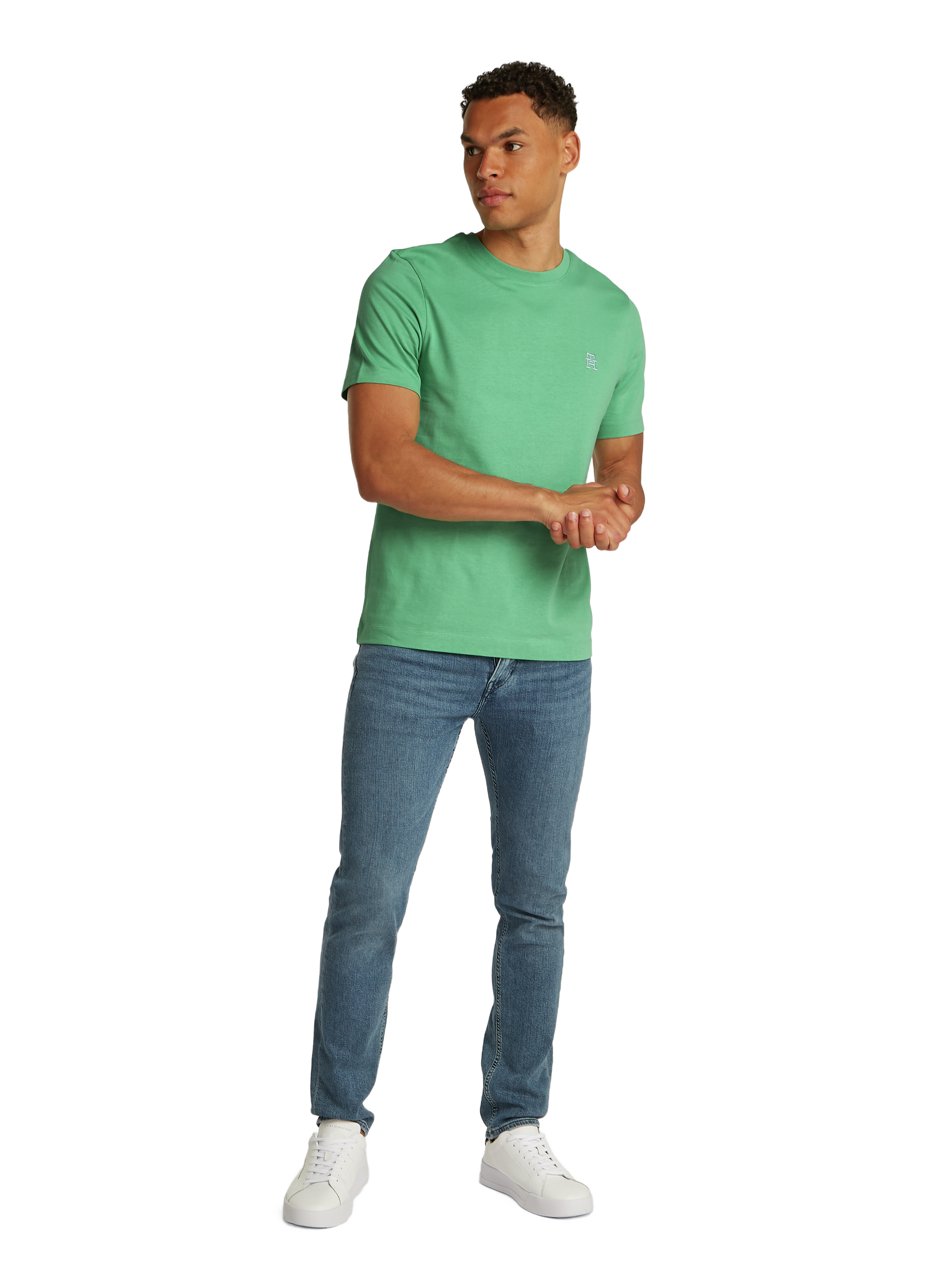 Cotton T-shirt TOMMY HILFIGER Green