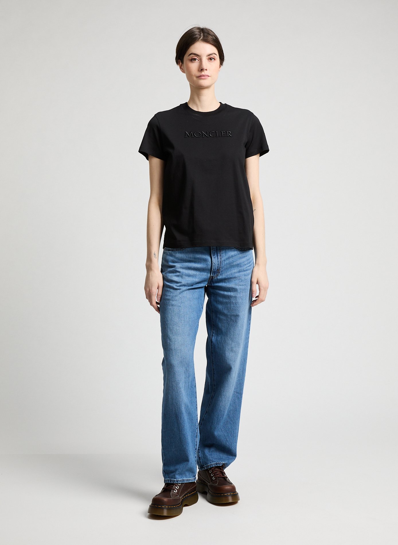 T-shirt en coton  MONCLER Noir