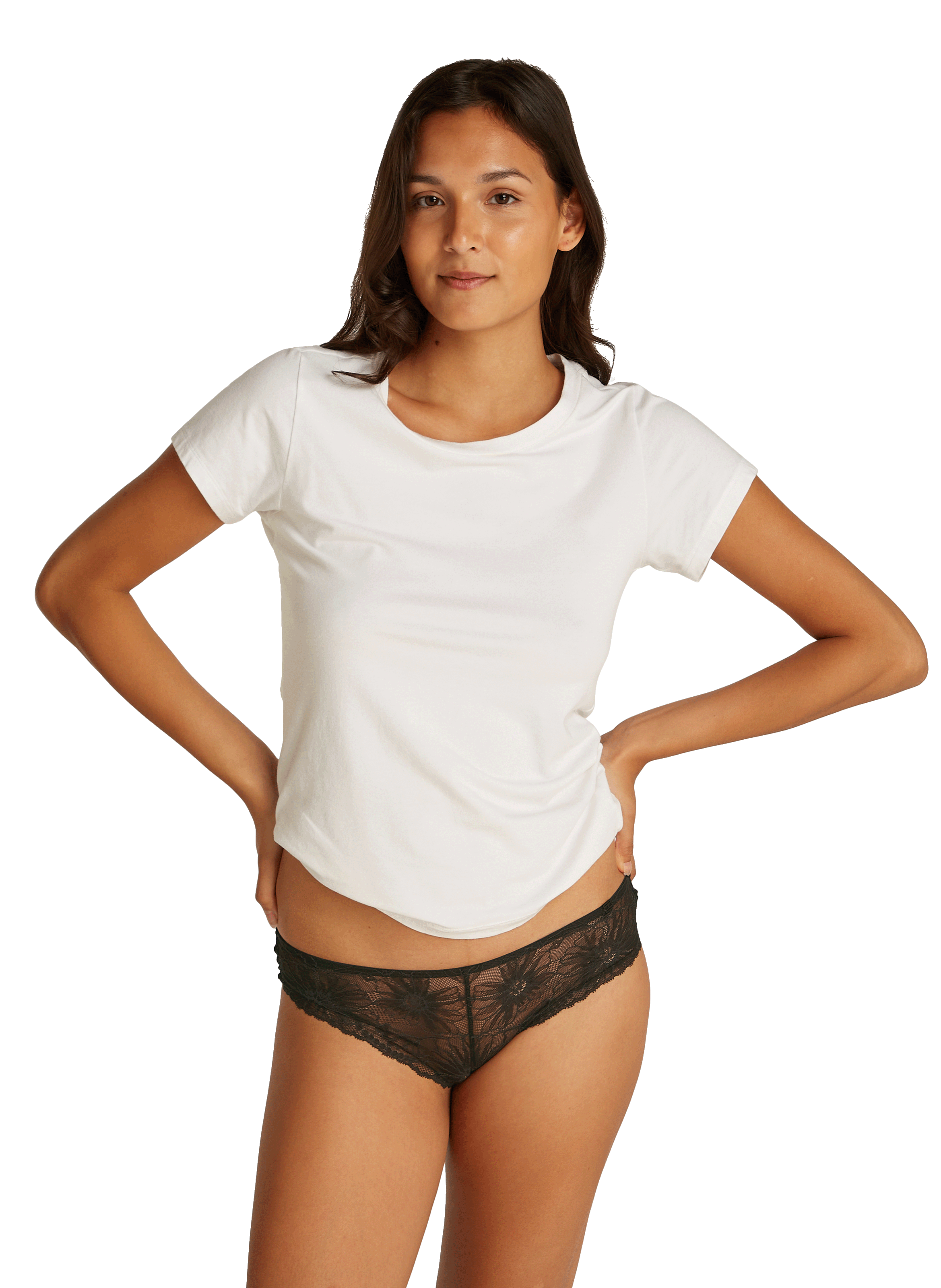 Culotte brésilienne en dentelle florale TOMMY HILFIGER Noir