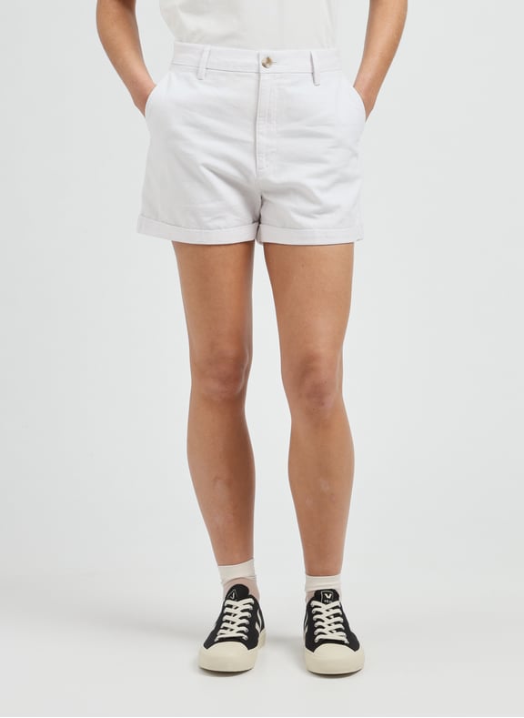 Short coton et lin Blanc by DOCKERS DOCKERS Short coton et lin Blanc