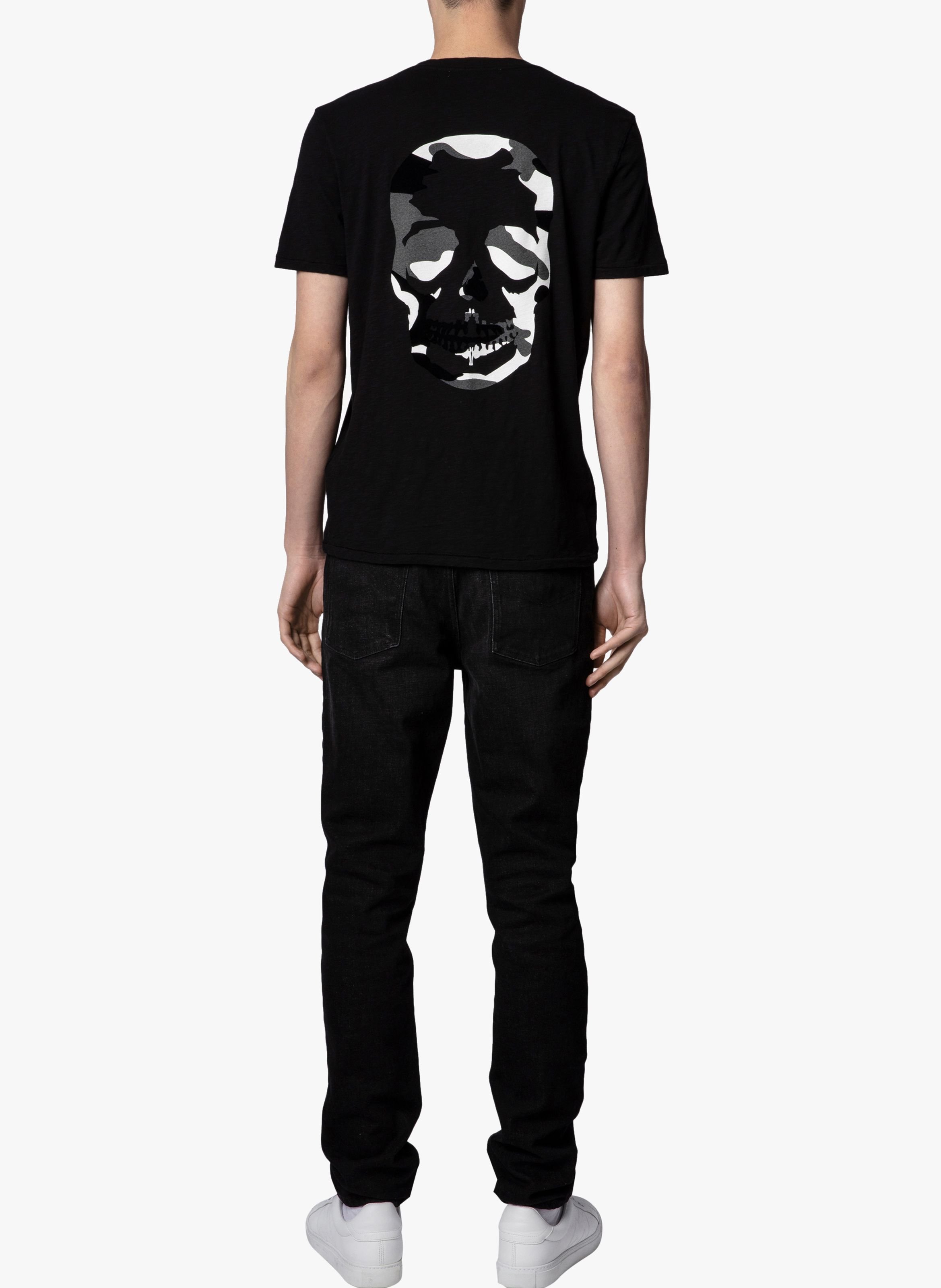 Tee-shirt droit en coton stockholm ZADIG&VOLTAIRE Noir