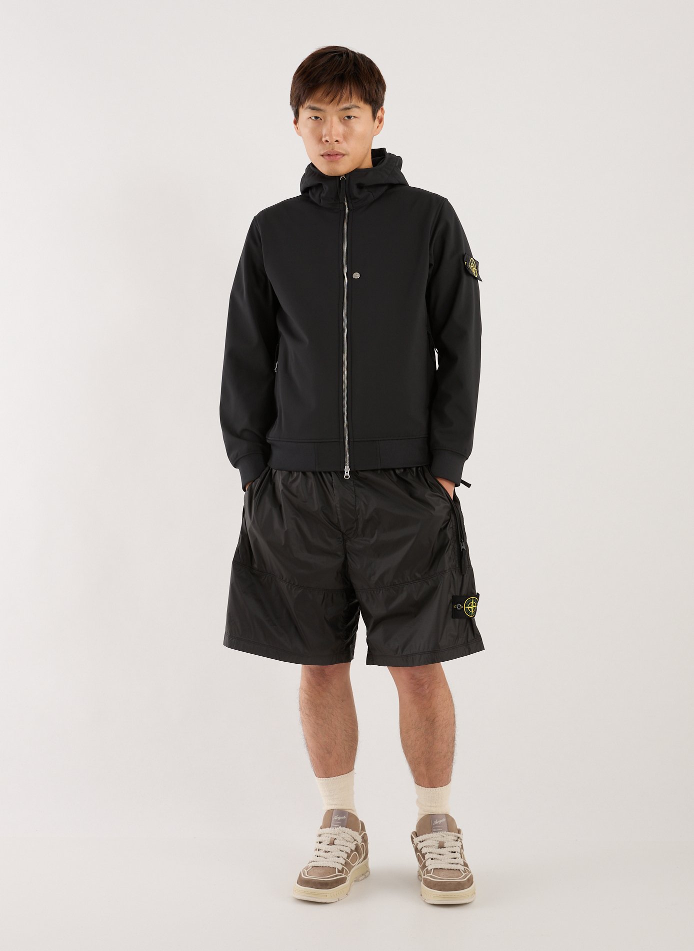 Blouson à capuche STONE ISLAND Noir