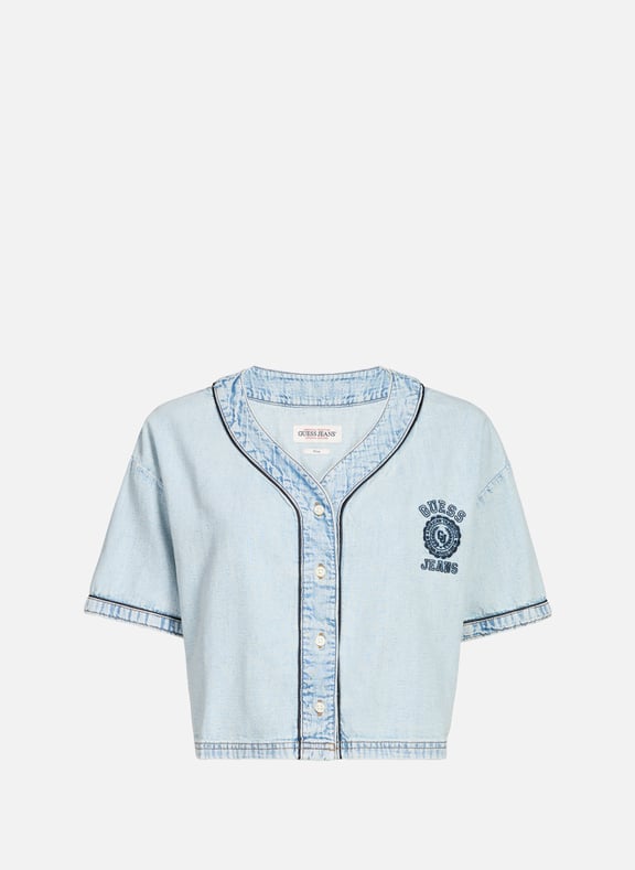 Short denim shirt Blue by GUESS GUESS Short denim shirt Blue