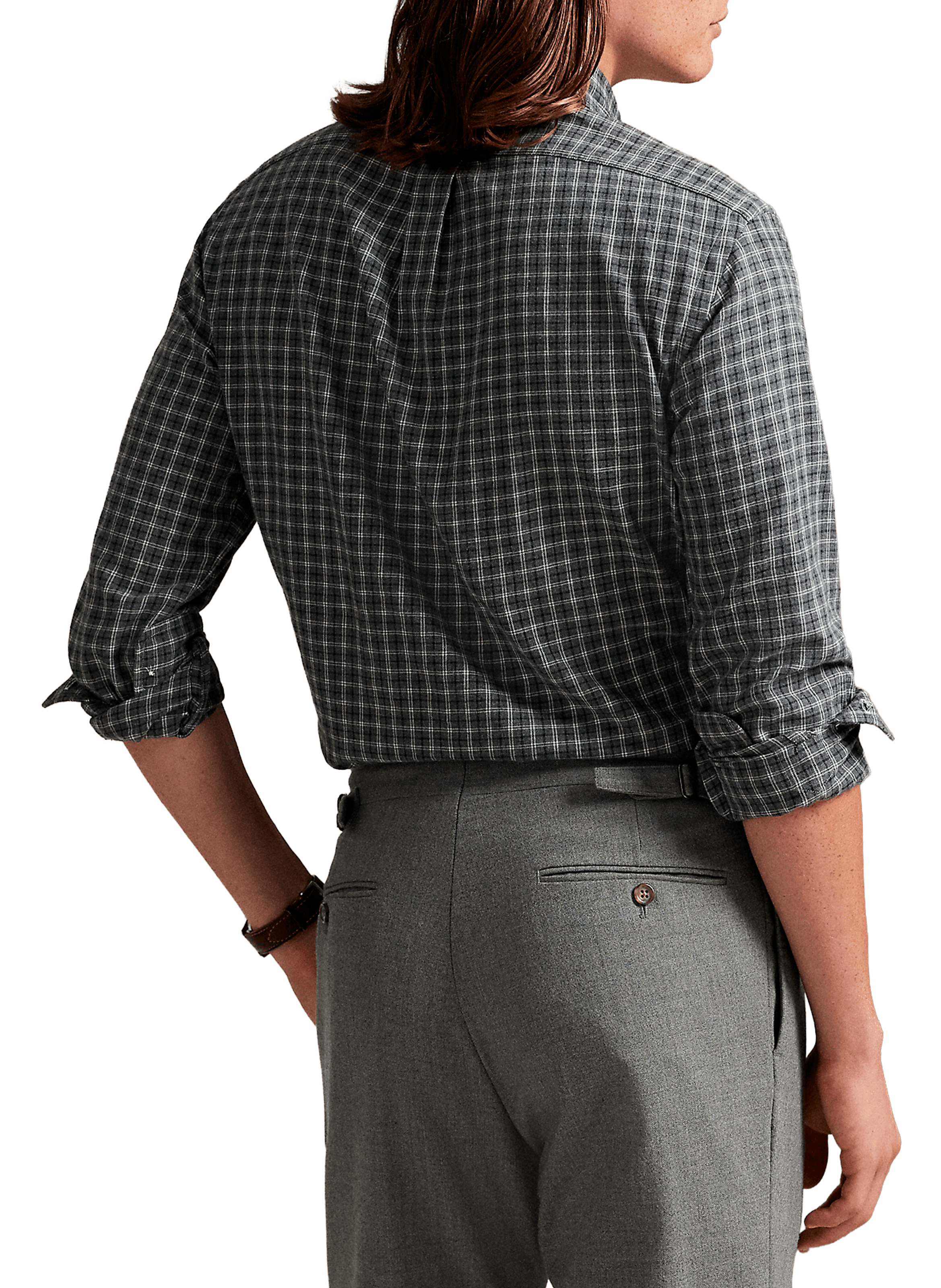 American collar cotton shirt POLO RALPH LAUREN Grey