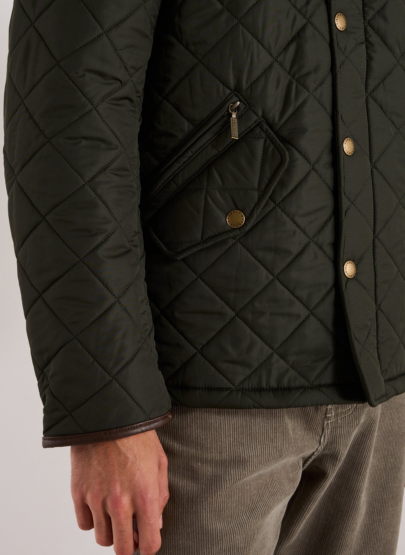 Blouson droit col montant BARBOUR Vert