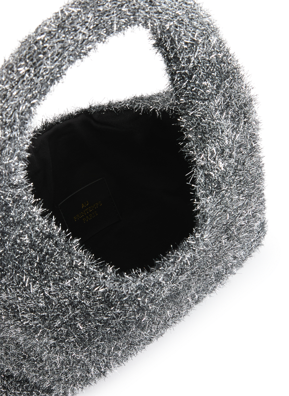 Metallic Mesh Handbag AU PRINTEMPS PARIS Black