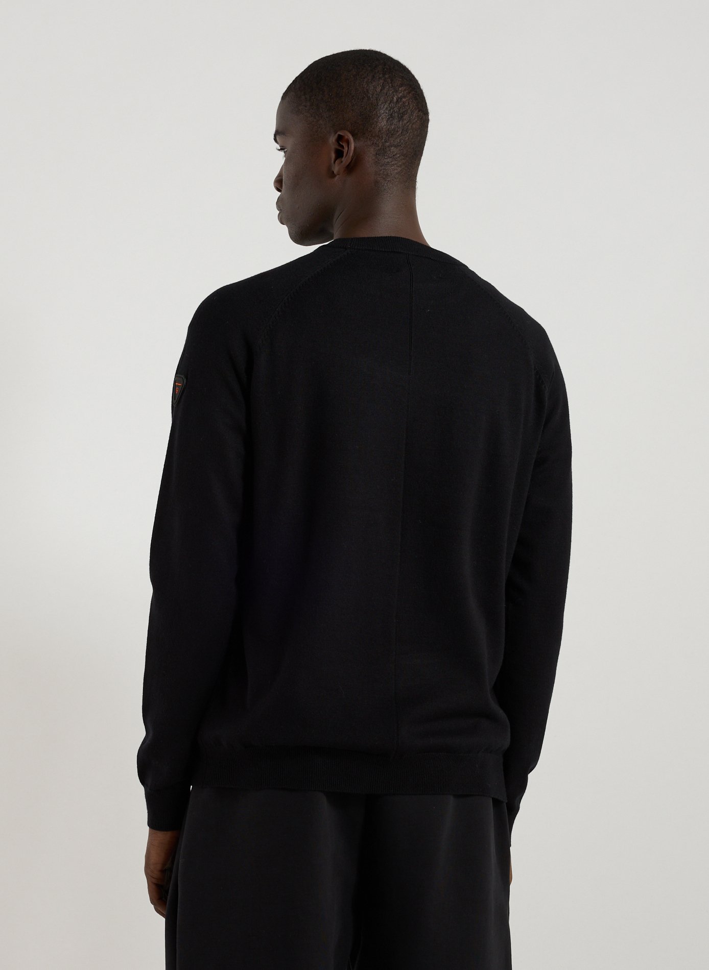 Straight-cut round-neck sweater GERTRUDE ET GASTON Black