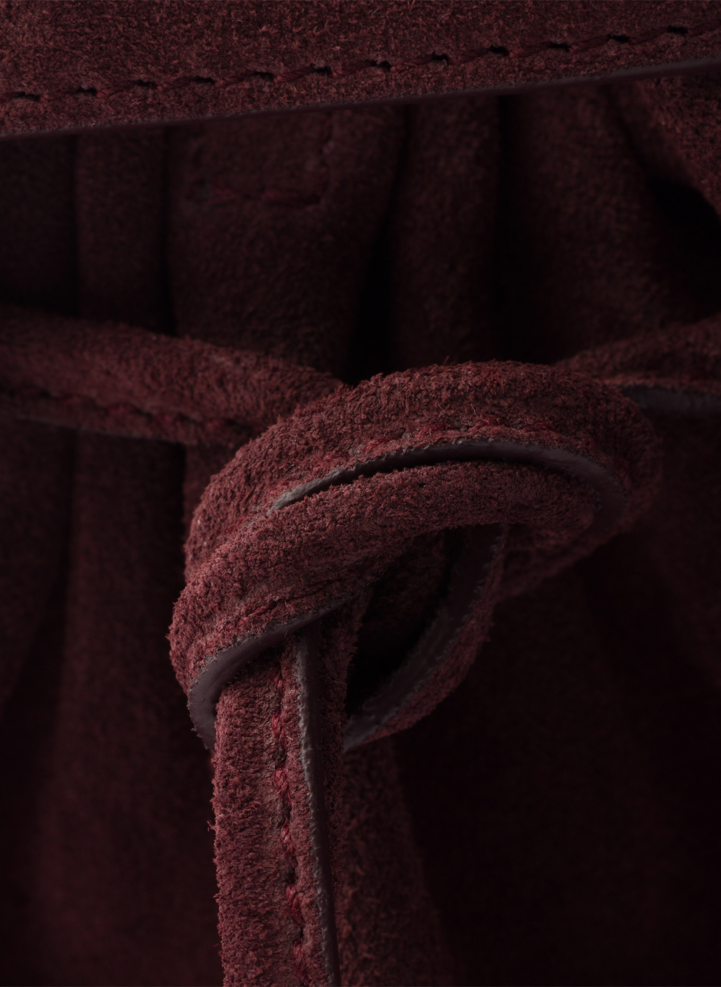 Sac à main prada bonnie en veau velours PRADA Rouge