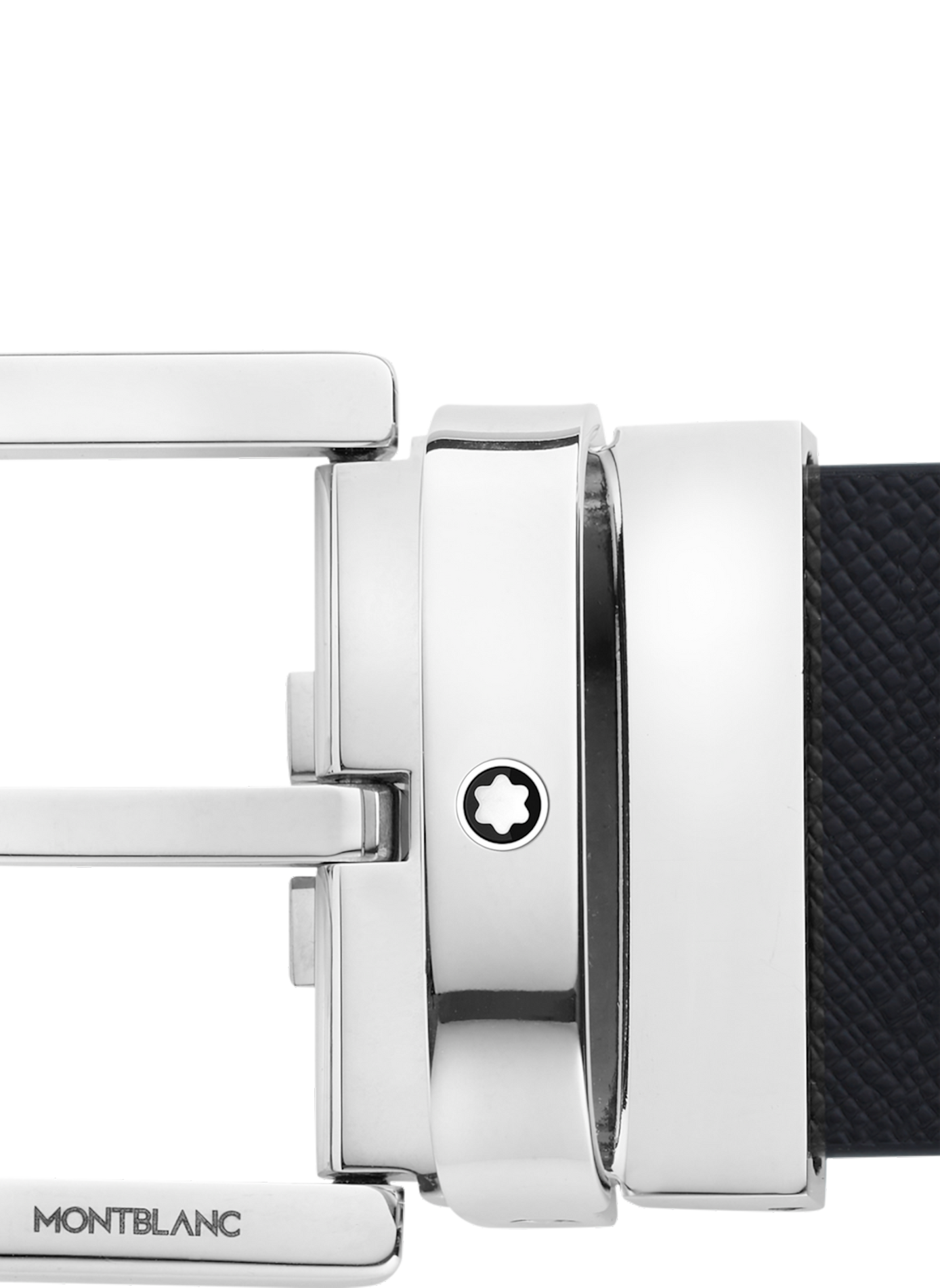Reversible leather belt MONTBLANC Black
