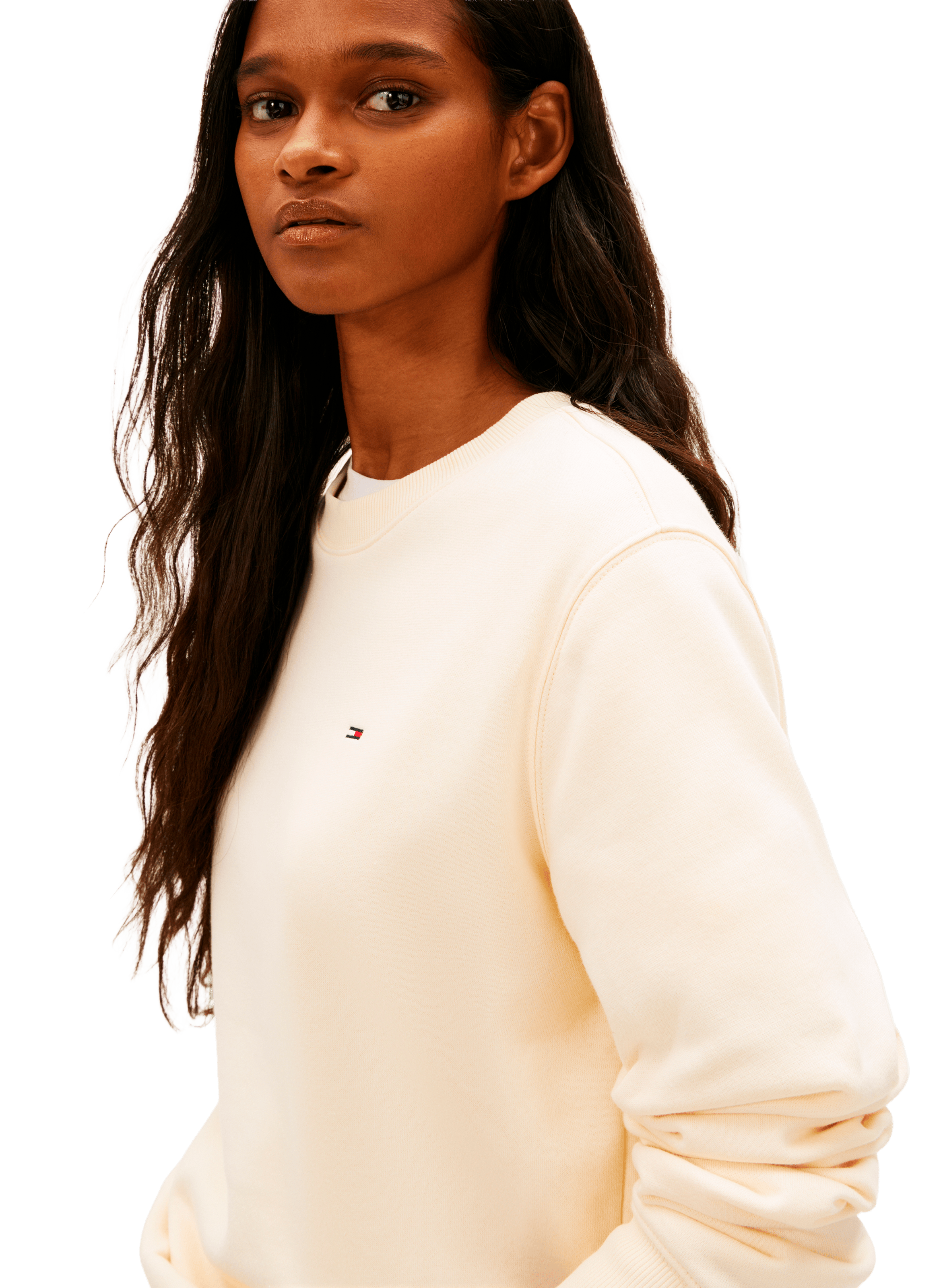 Sweatshirt en coton TOMMY HILFIGER Jaune