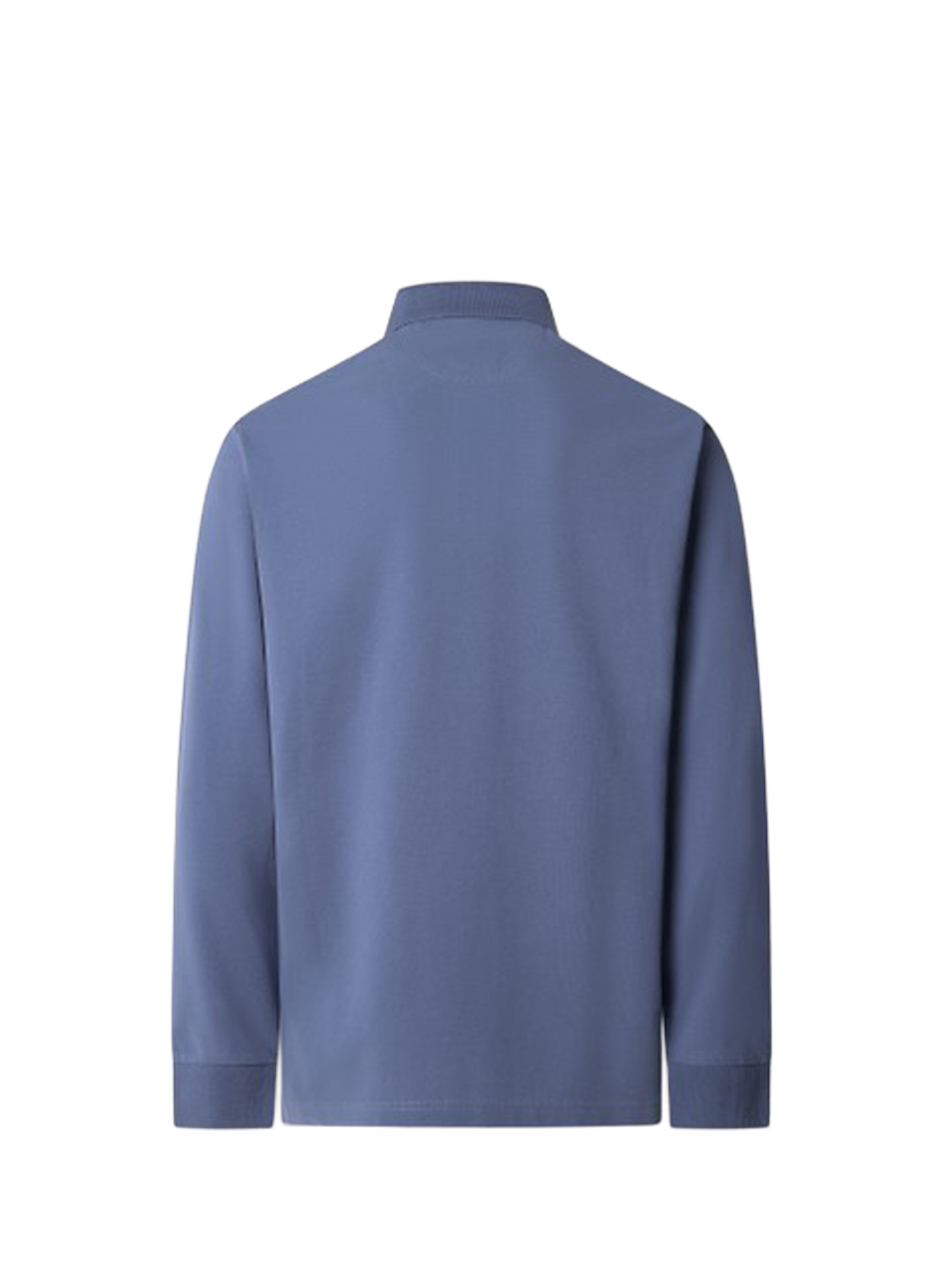 Polo à manches longues en coton HACKETT Bleu