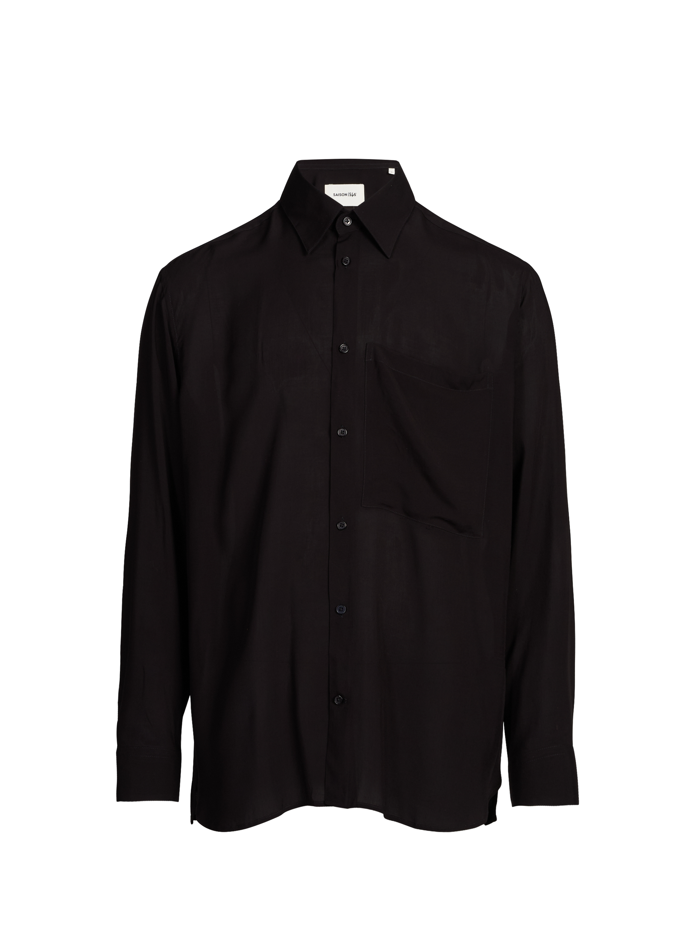 Chemise Fluide en coton SAISON 1865 Noir