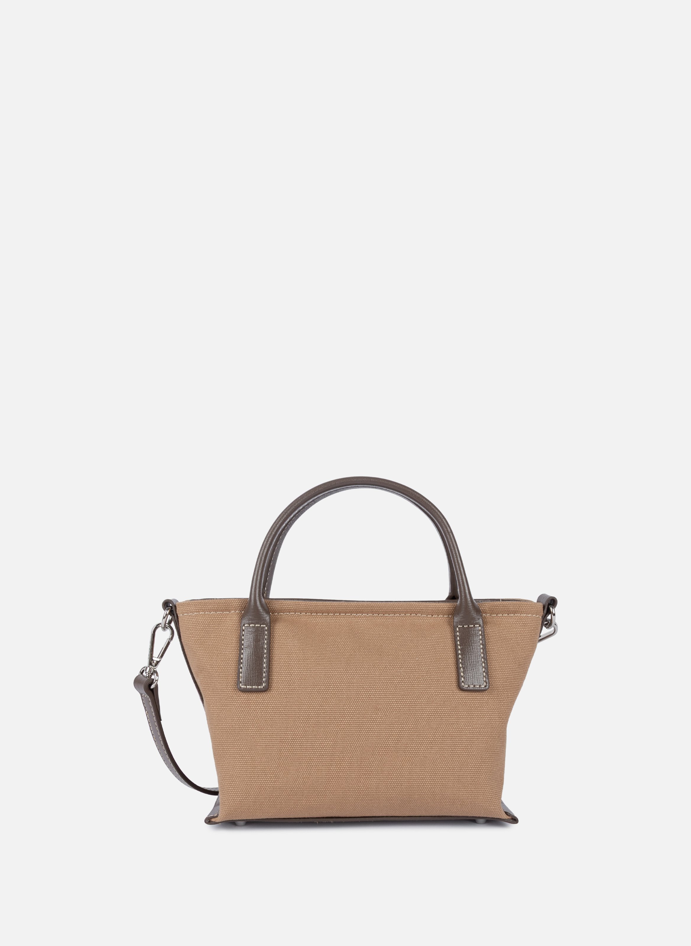 Mini sac cabas main - canvas kba LANCASTER Marron