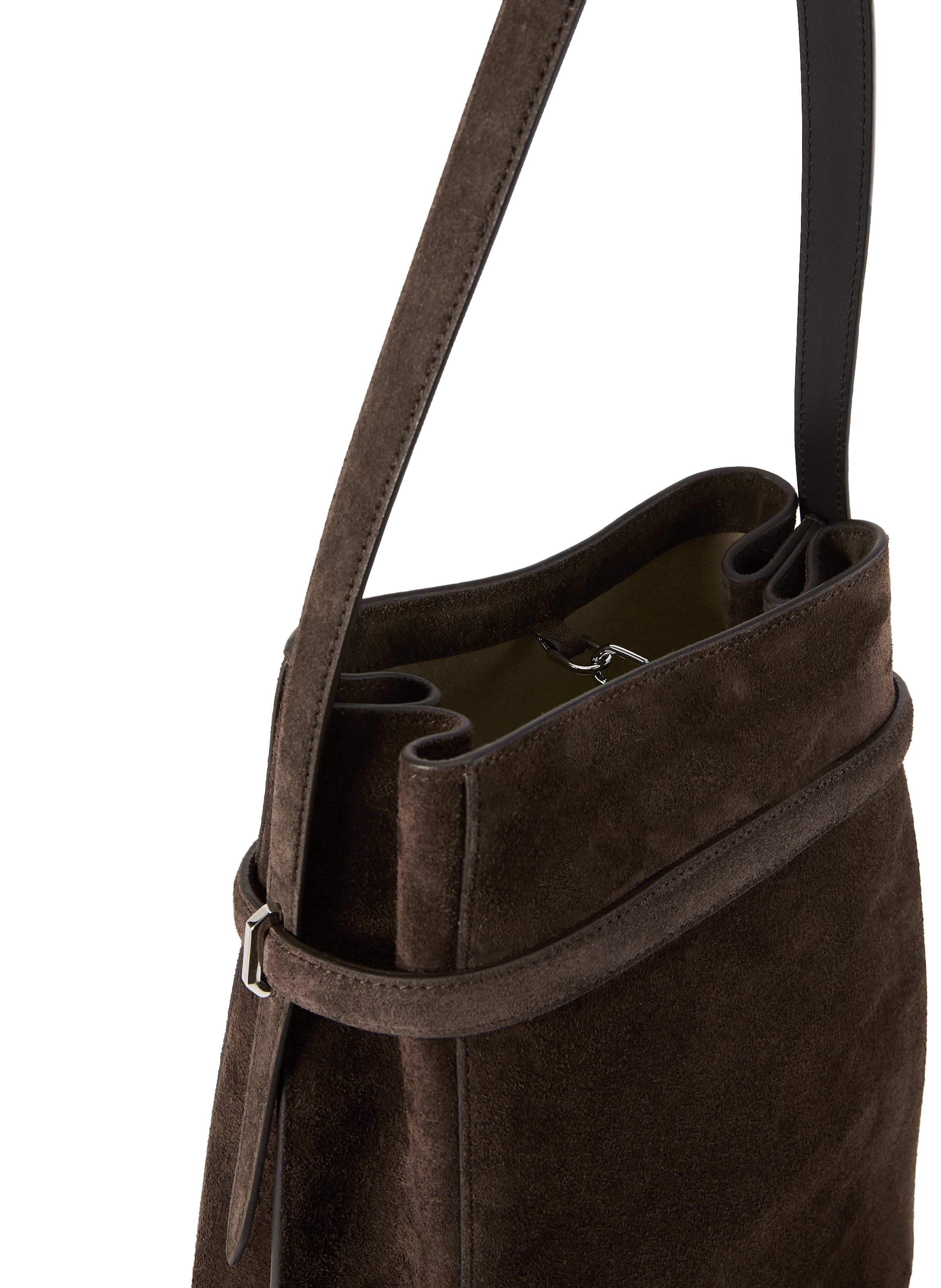 Sac à main en cuir de vache TOTEME Marron