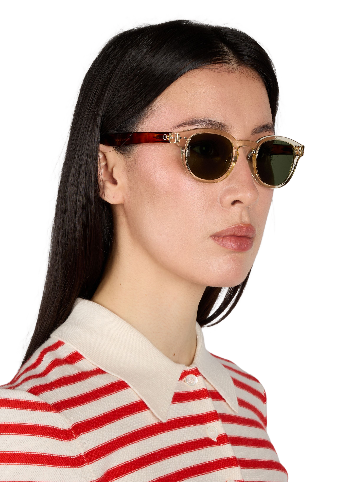 Transparent and round sunglasses IZIPIZI Transparent