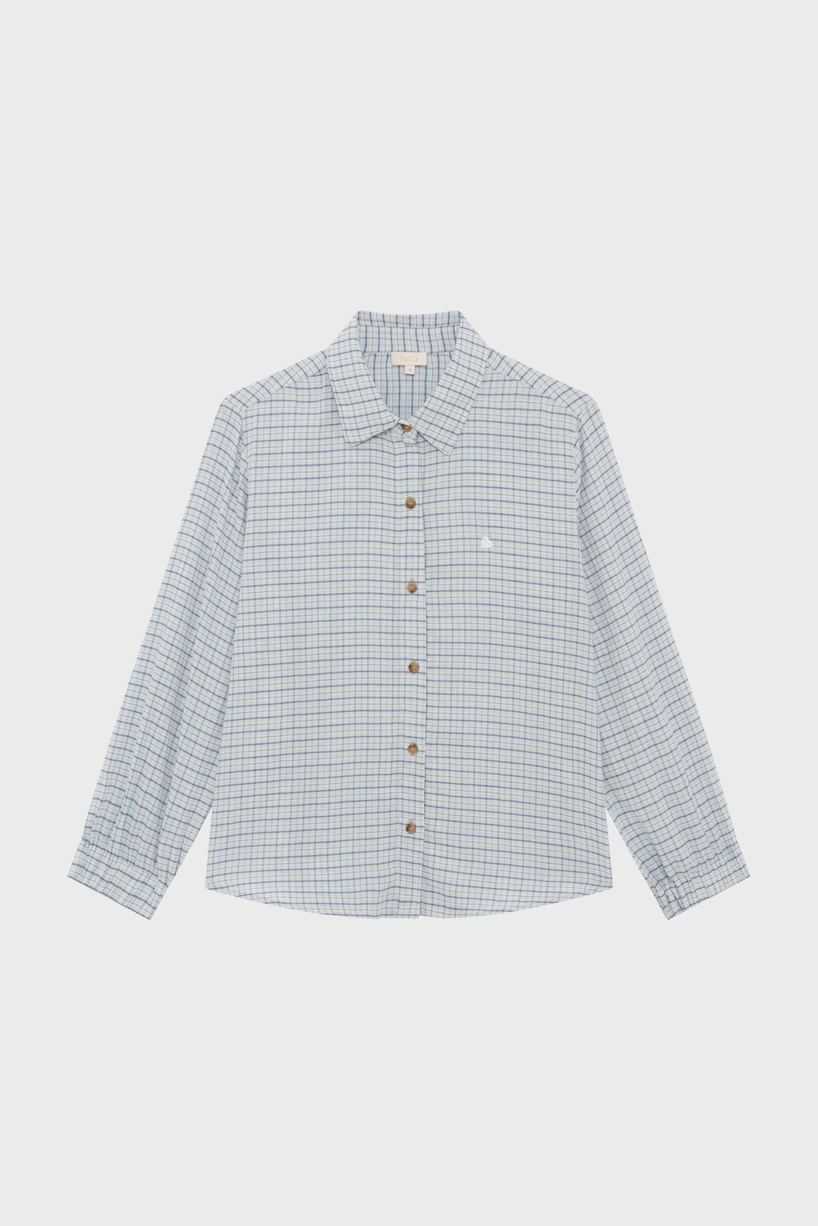 Chemise à carreaux en coton - candela PABLO Bleu