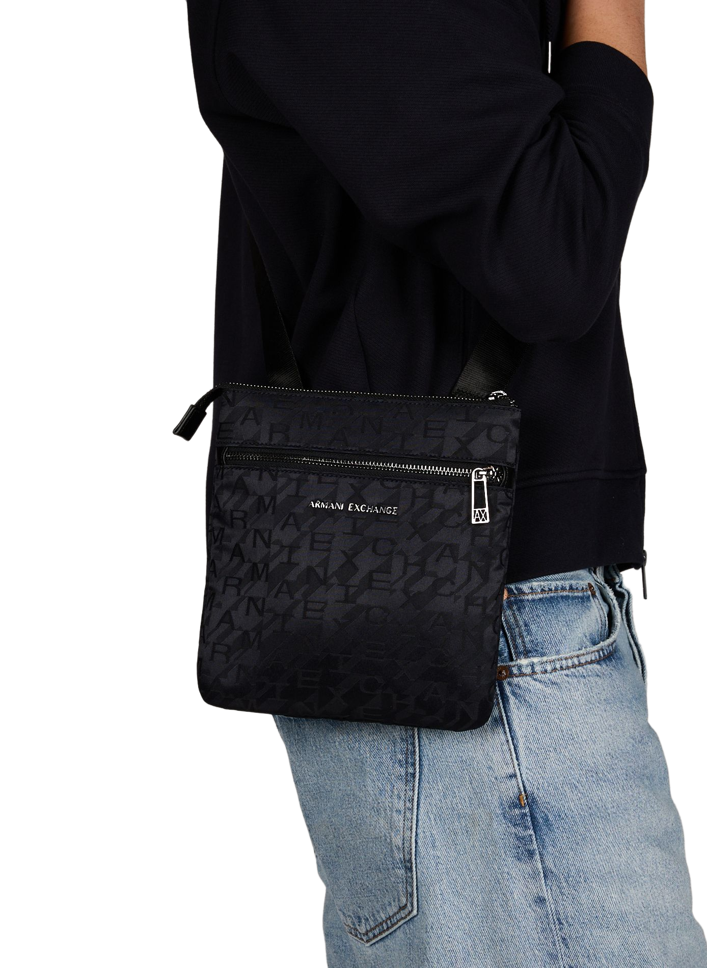 Shoulder bag with logo ARMANI EXCHANGE Blue