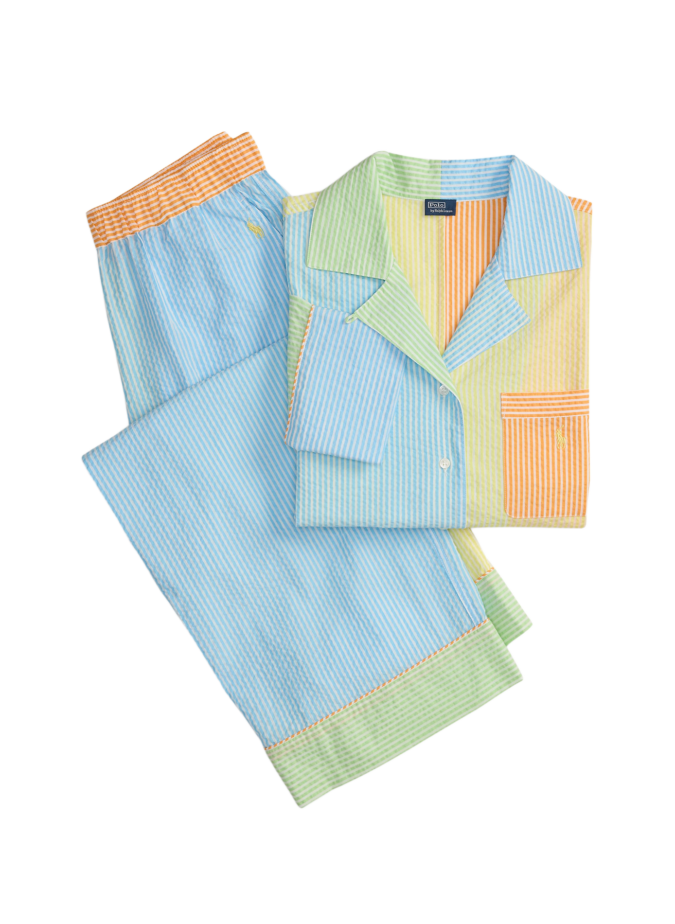 Colorblock cotton pajama set POLO RALPH LAUREN Multicolour