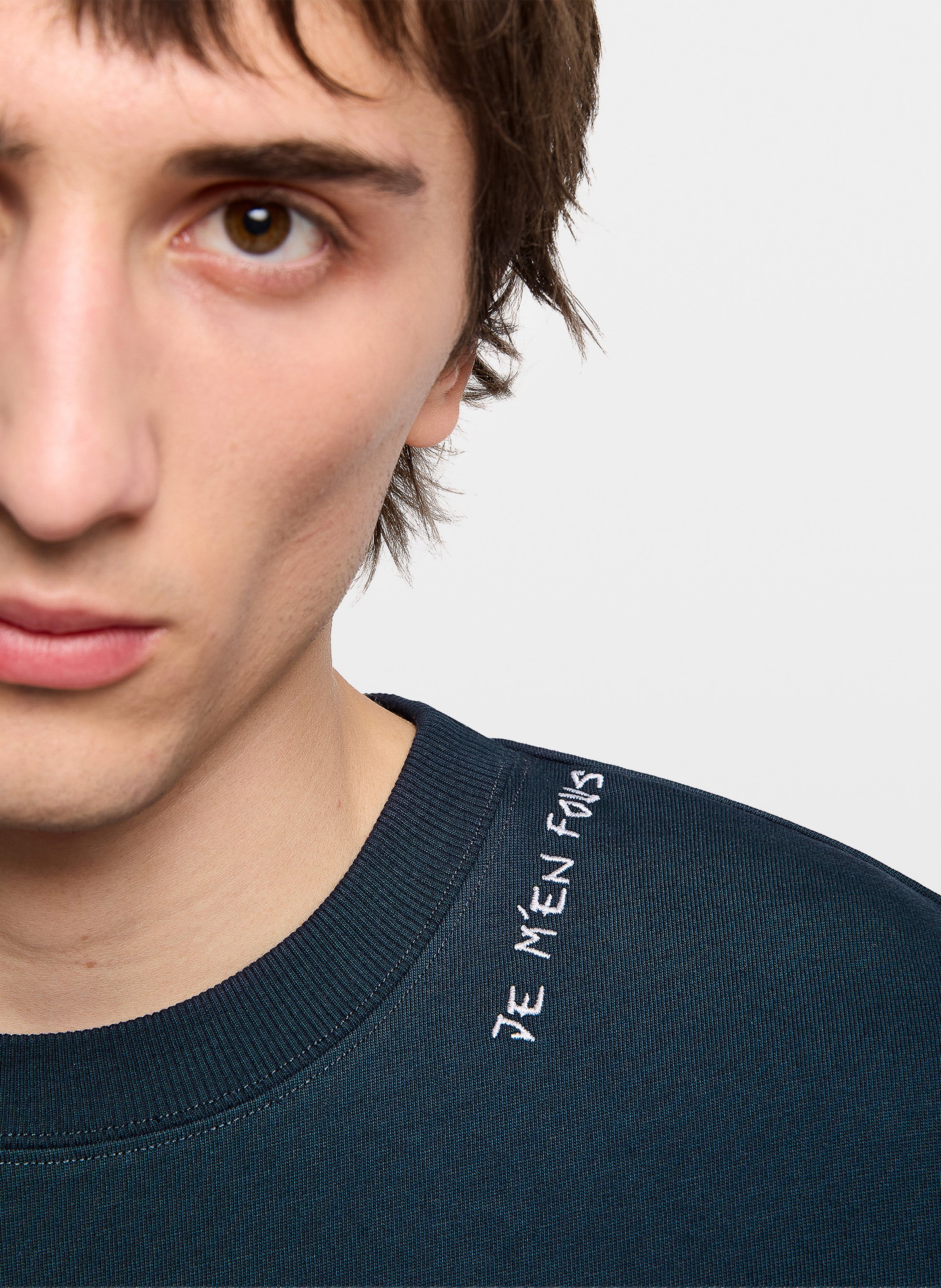 Tee-shirt col rond en coton bio teddy ZADIG&VOLTAIRE Bleu