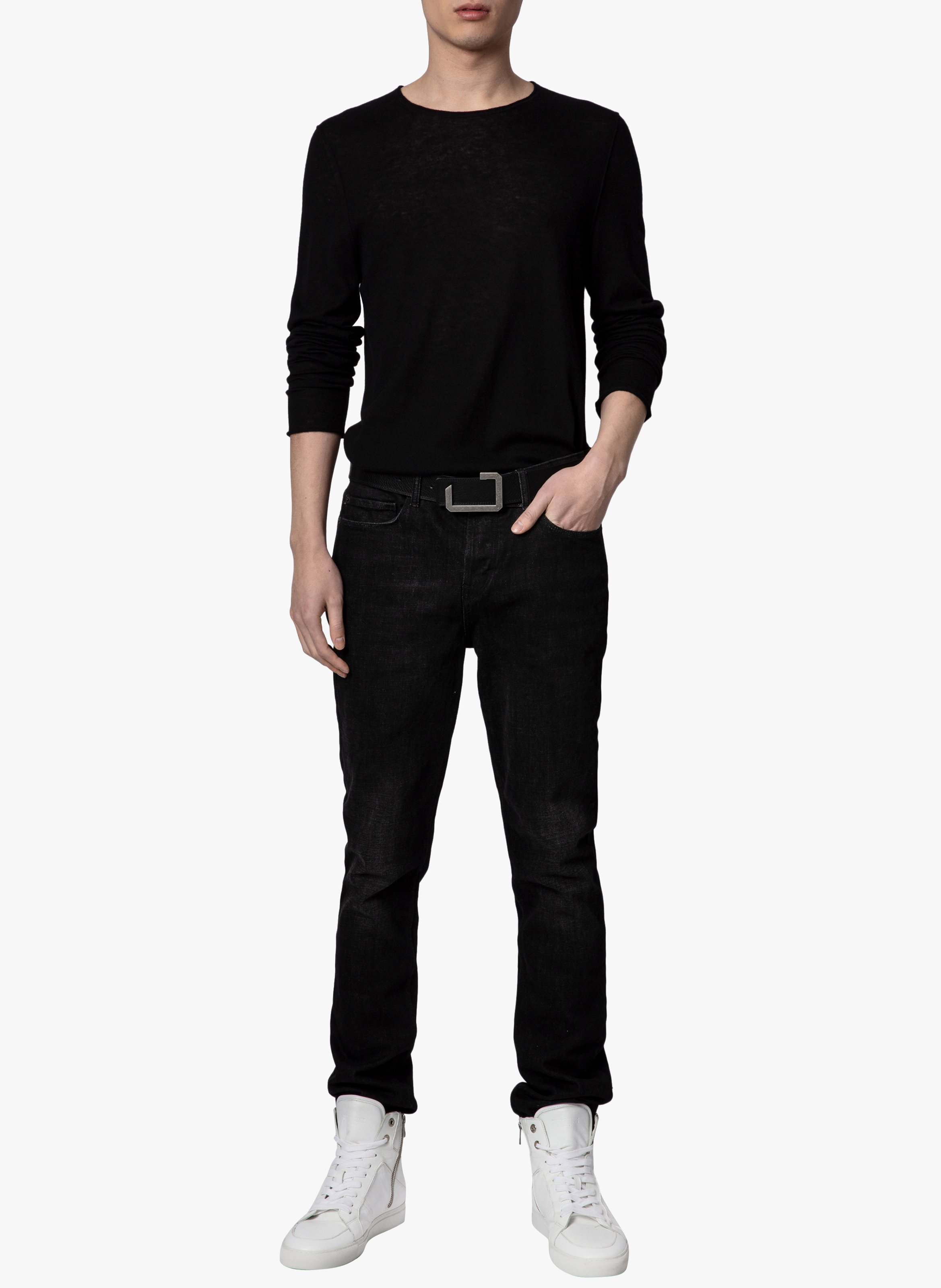 Pull droit en cachemire teiss ZADIG&VOLTAIRE Zwart