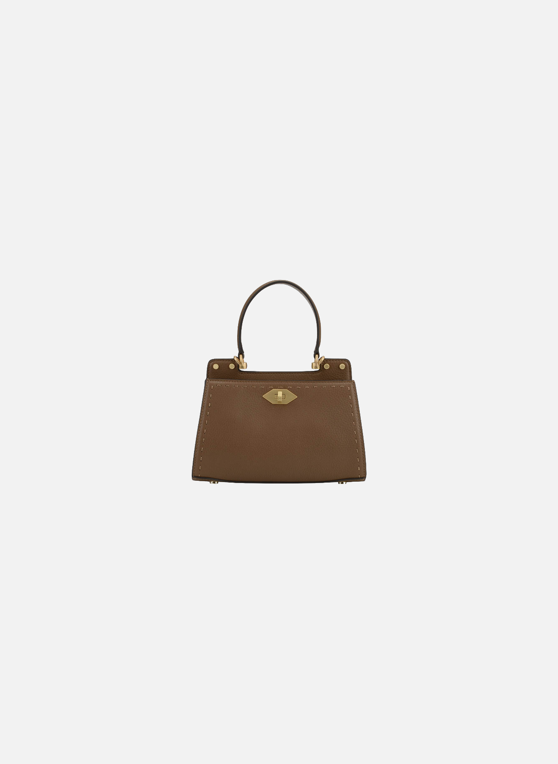 Trianon | sac à main pm en cuir de vachette  Taupe