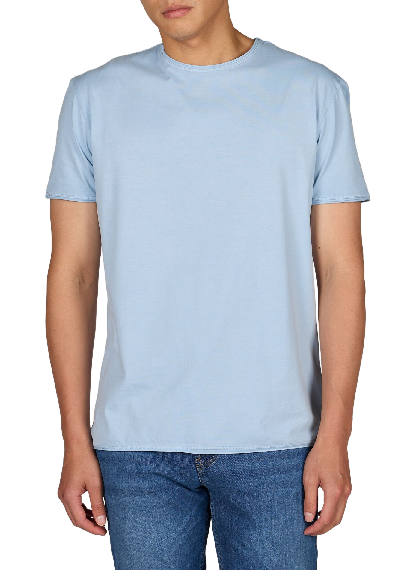 Cotton round-neck T-shirt STRELLSON Blue