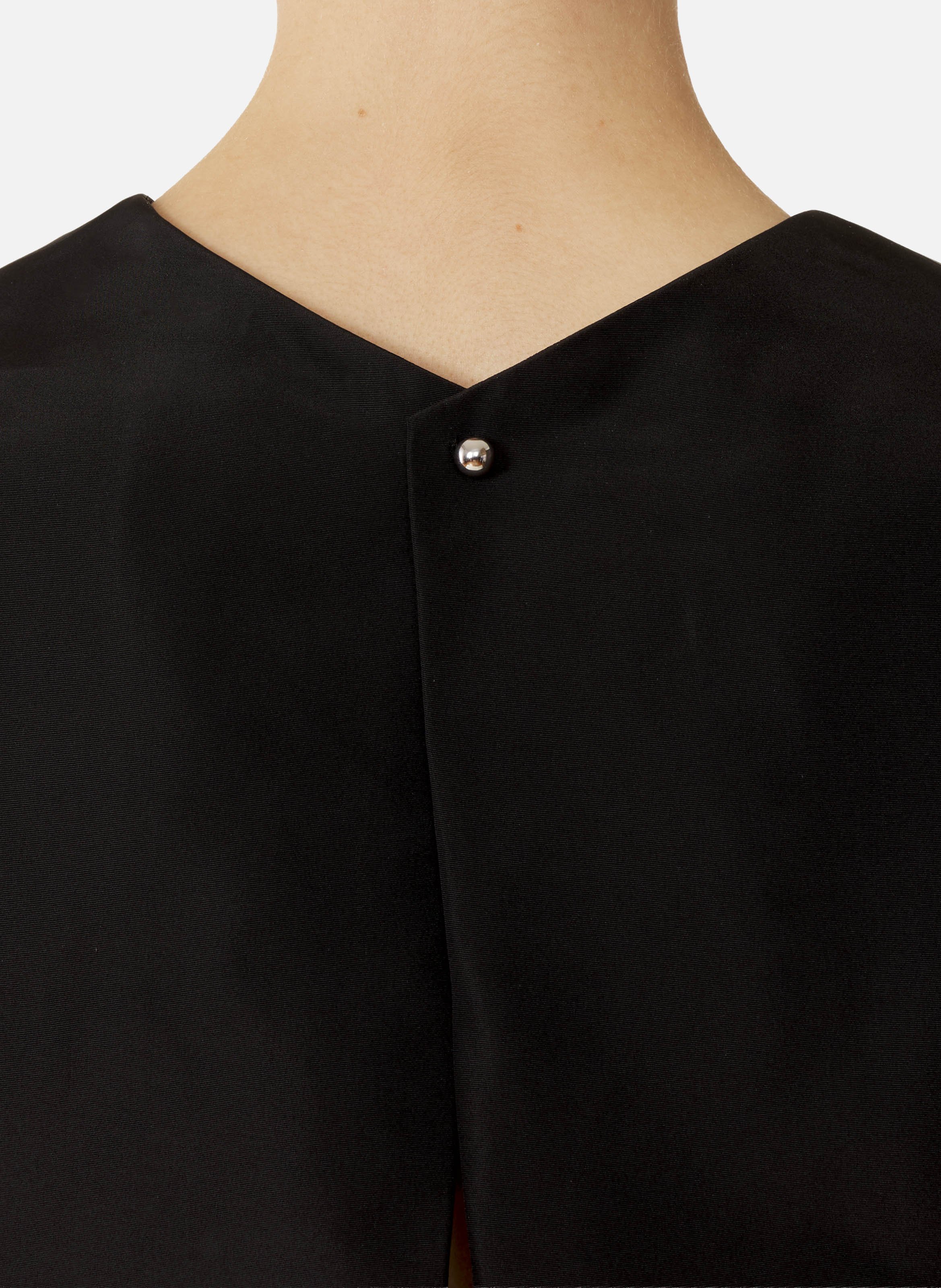 Haut court en faille de soie LANVIN Noir