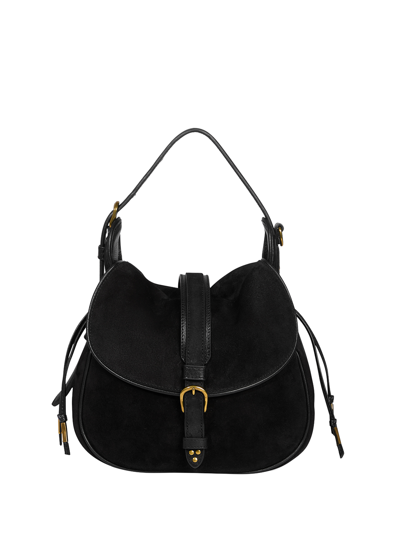 Sac épaule en cuir suédé JÉRÔME DREYFUSS Noir