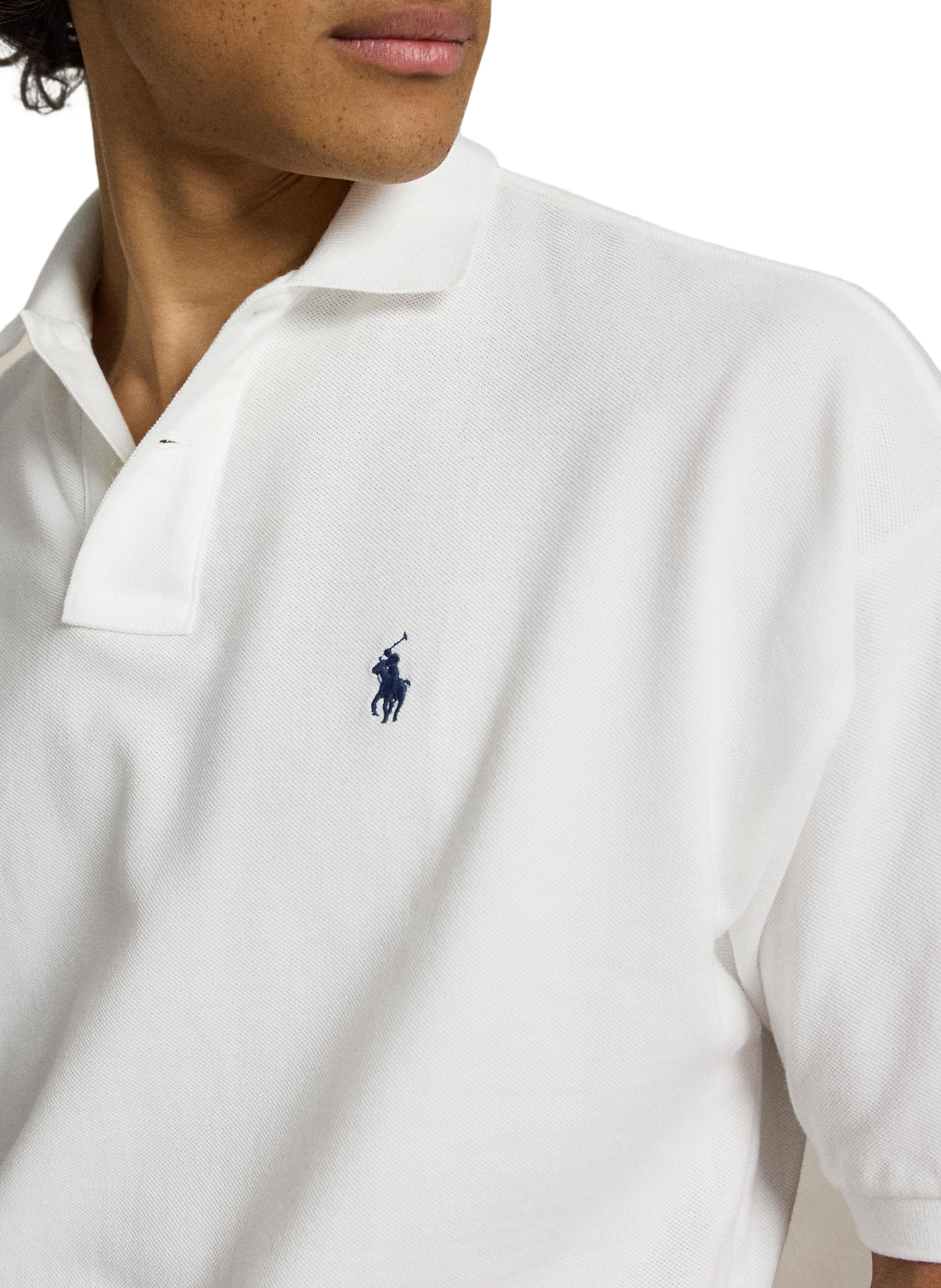Short-sleeved cotton polo with logo POLO RALPH LAUREN White