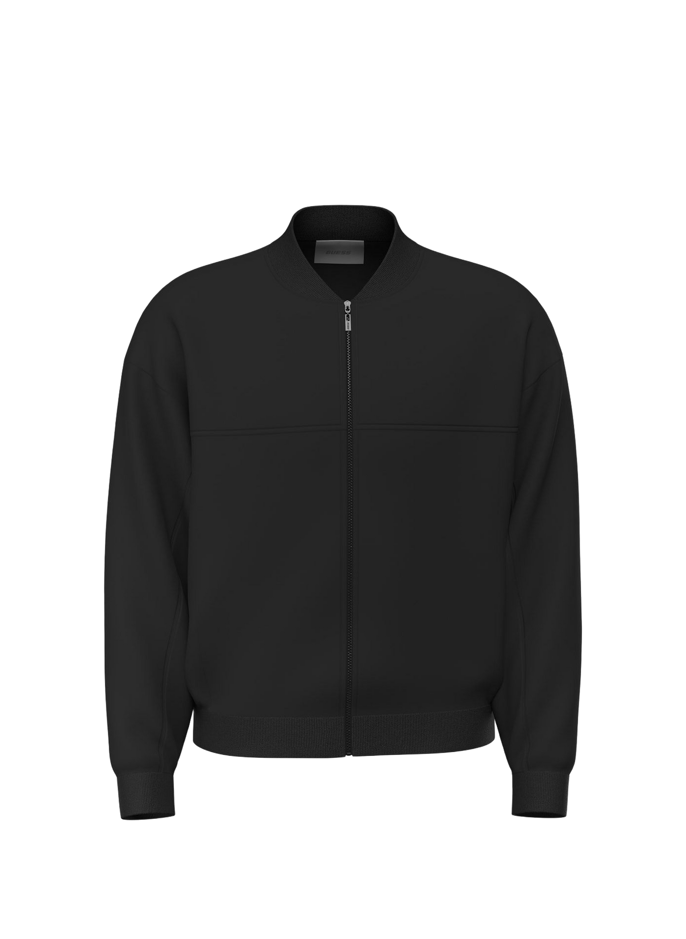 Sweat col montant en coton mélangé GUESS Noir