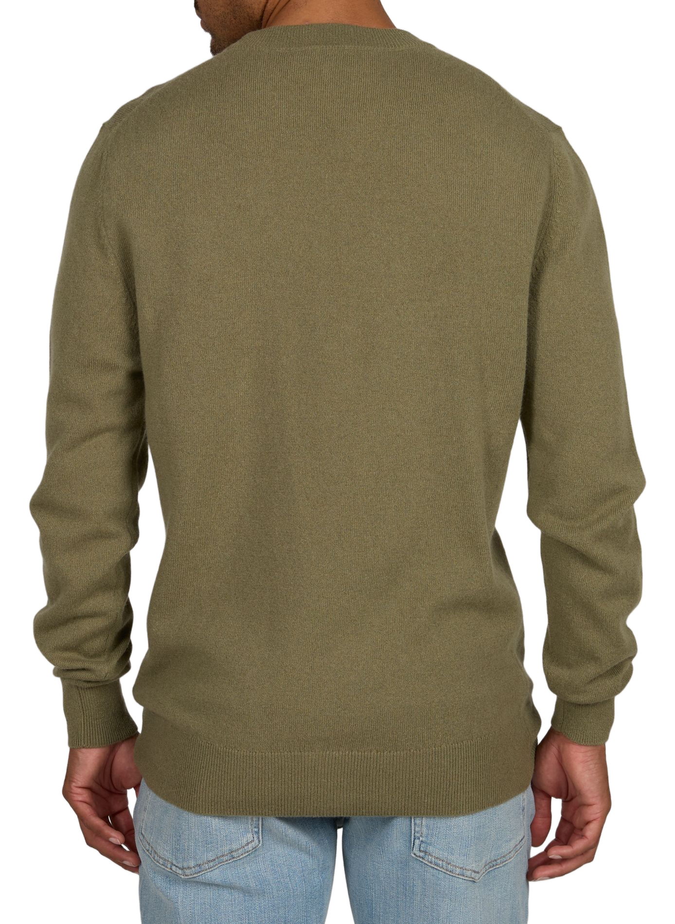 Oversized round neck cashmere sweater MAISON LABICHE Green