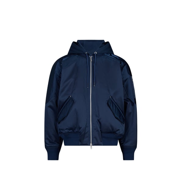 Blouson zippé à capuche amovible Blouson zippé à capuche amovible