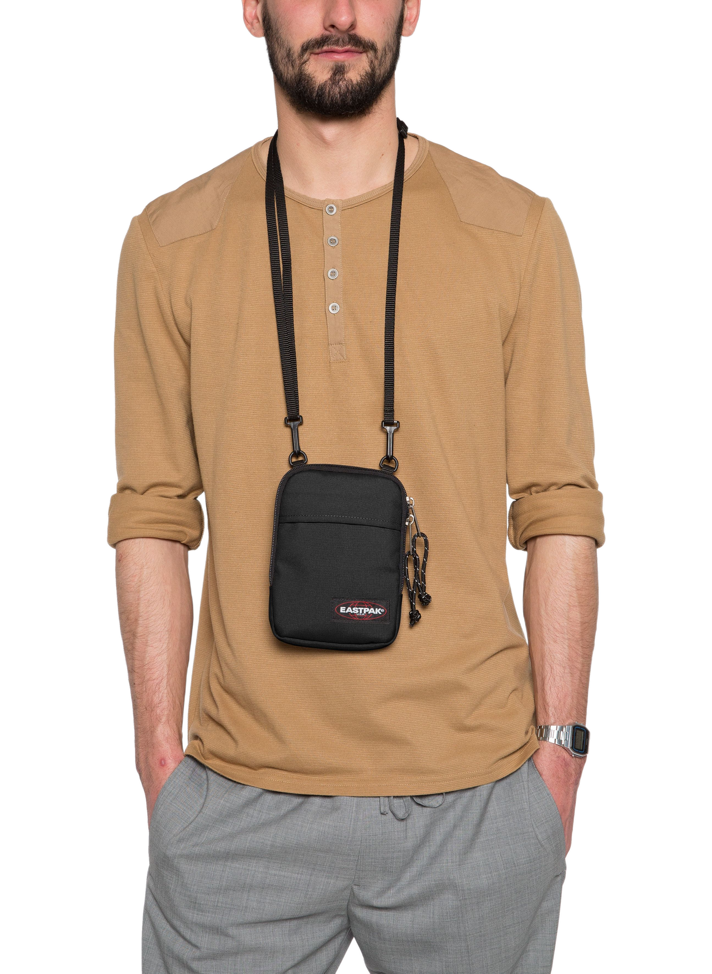 Buddy logo shoulder bag EASTPAK Black