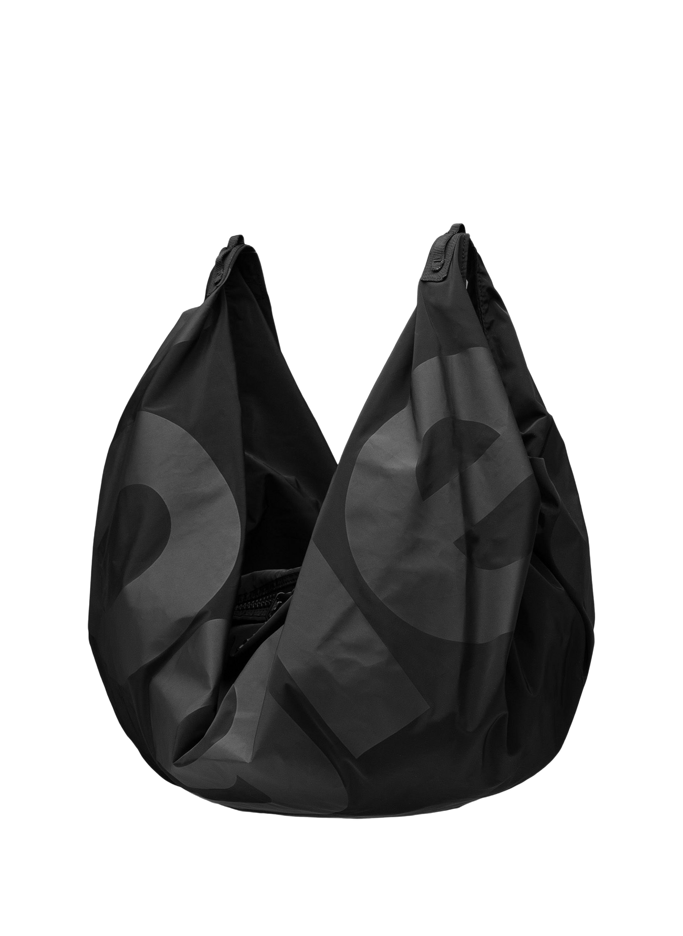 Printed shoulder bag TOPOLOGIE Black