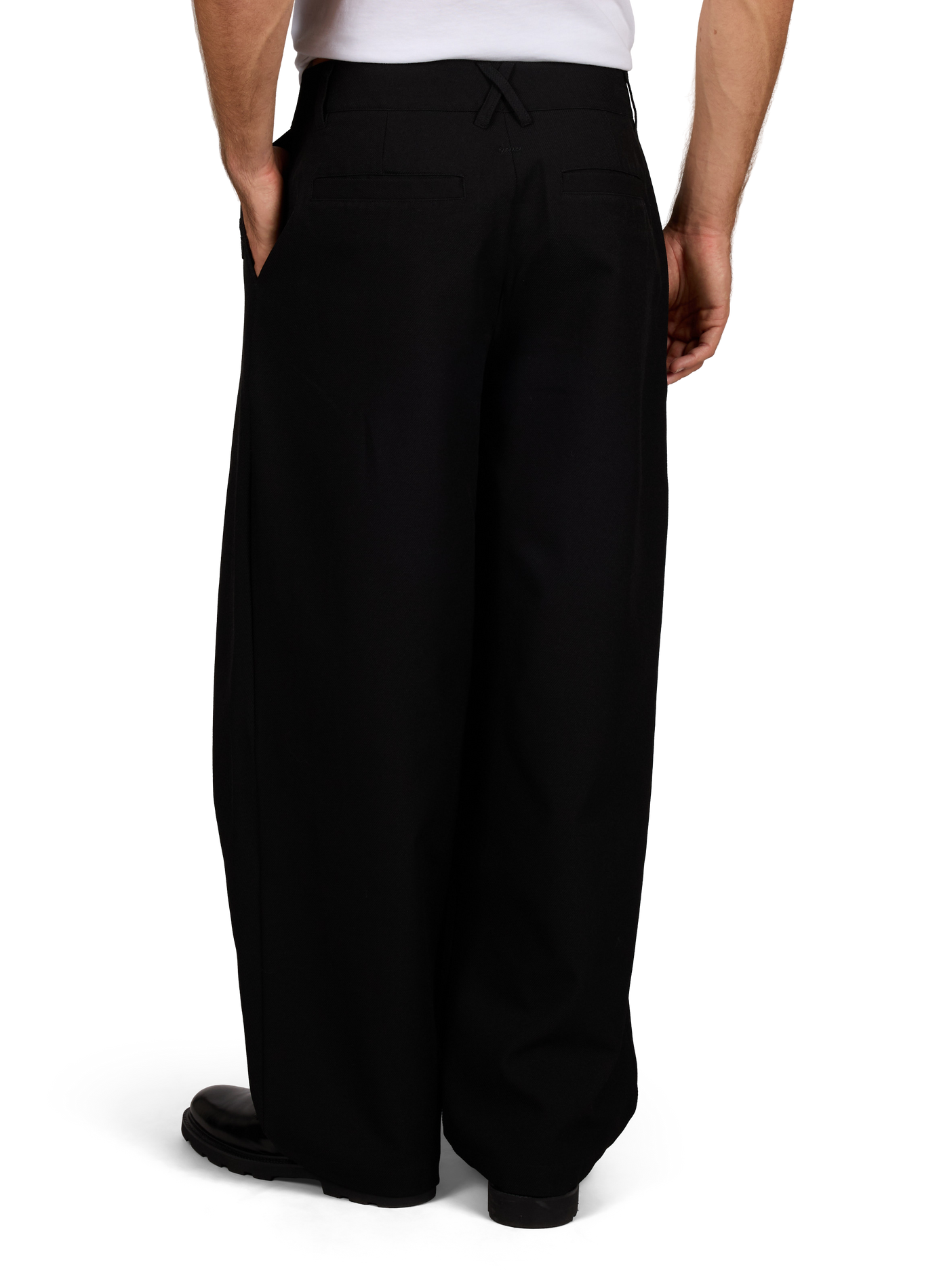 Weit geschnittene Hose mit gesticktem Logo ONLY THE BLIND Schwarz