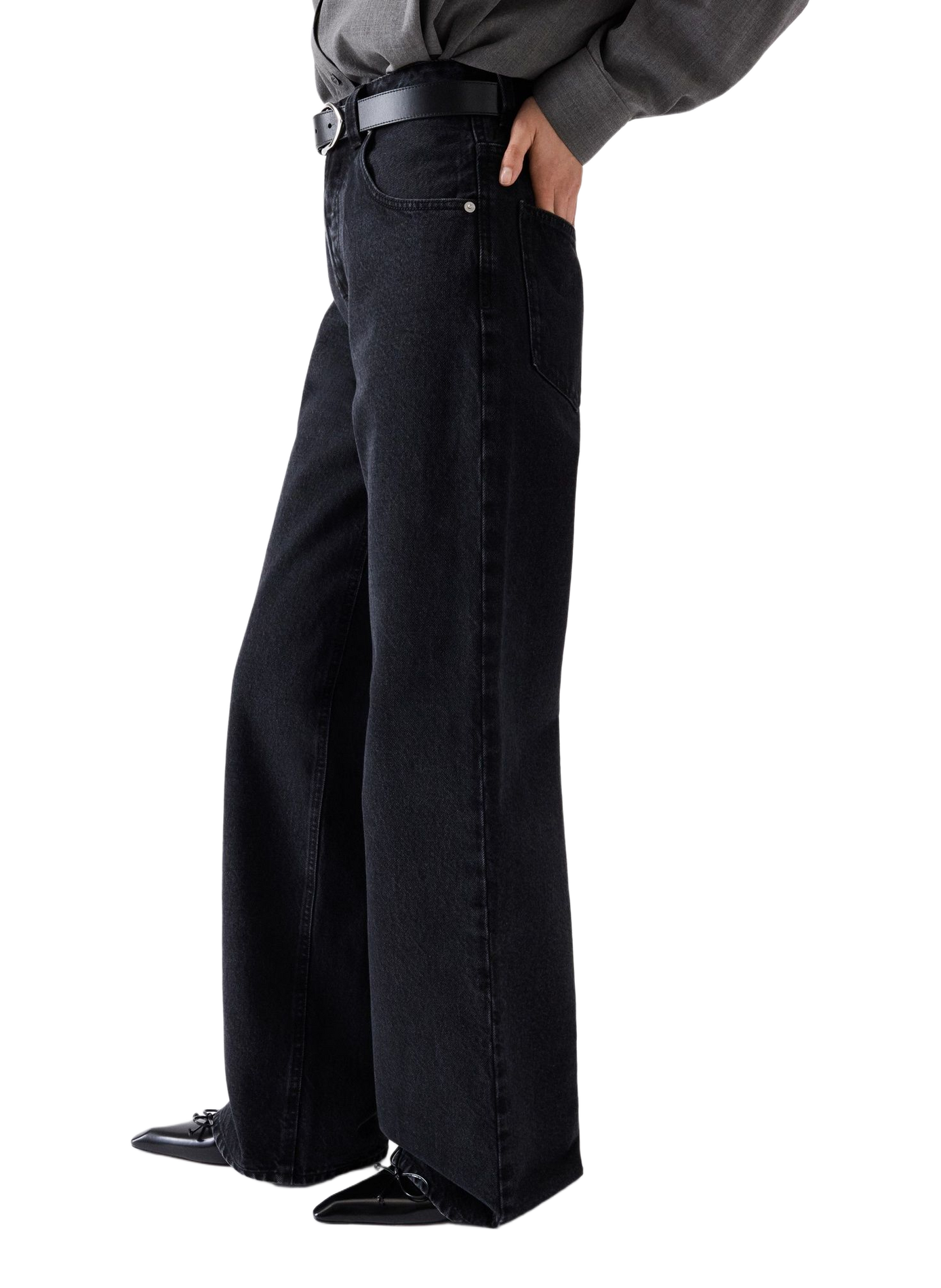 Jean Le De-Nîmes large JACQUEMUS Noir