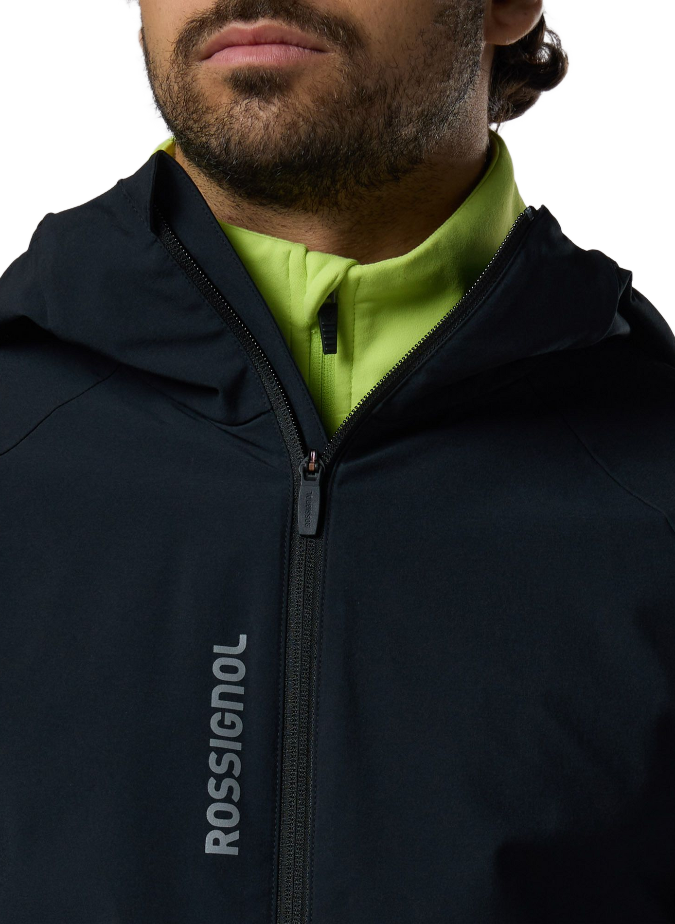 Veste droite col montant zippée ROSSIGNOL Negro