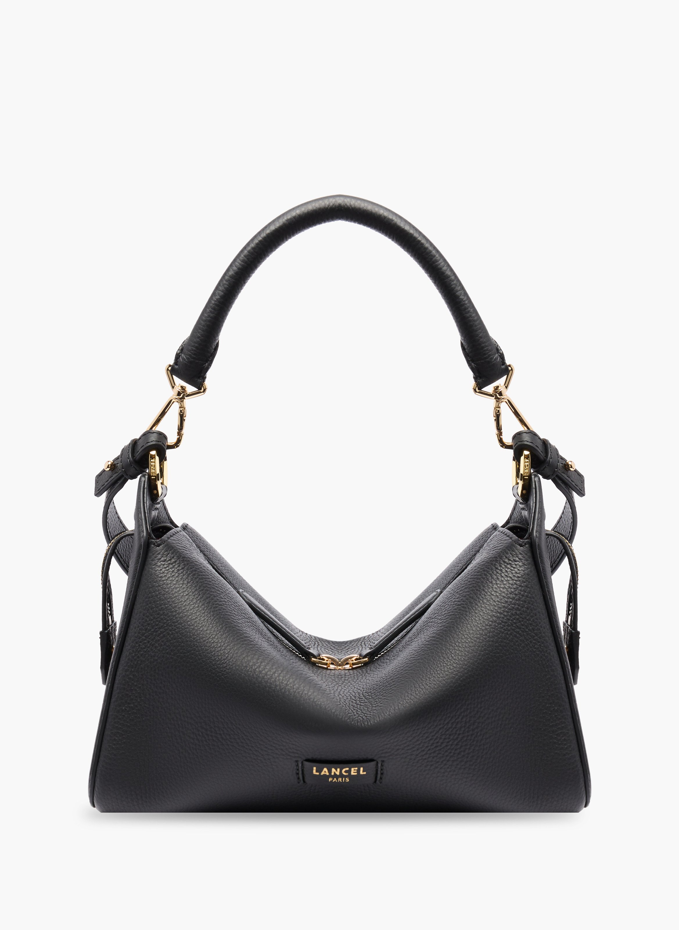 Sac hobo louison de lancel en cuir de vachette graine LANCEL Noir