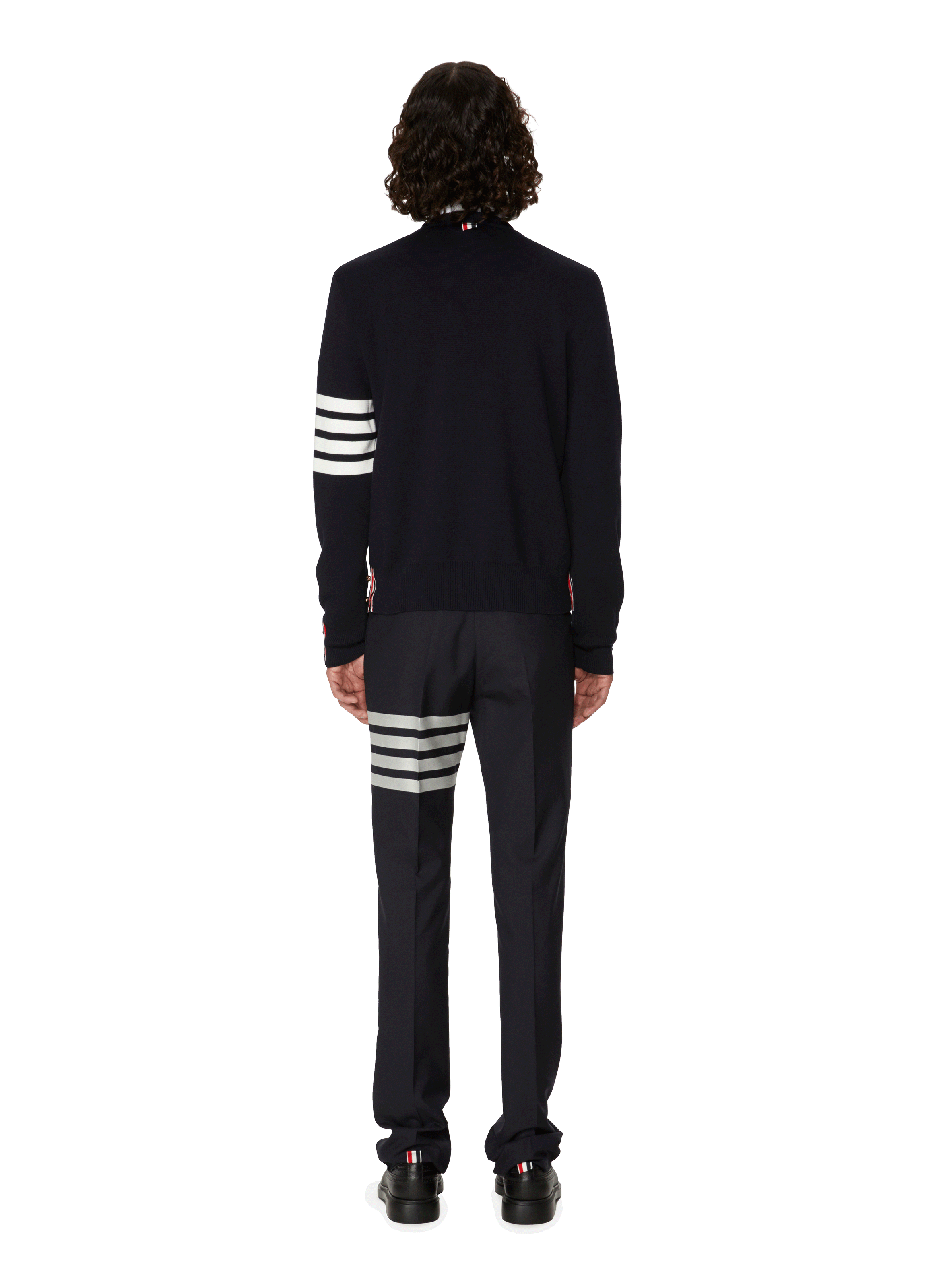 Trui Milano Stitch 4-Bar van katoen THOM BROWNE Blauw