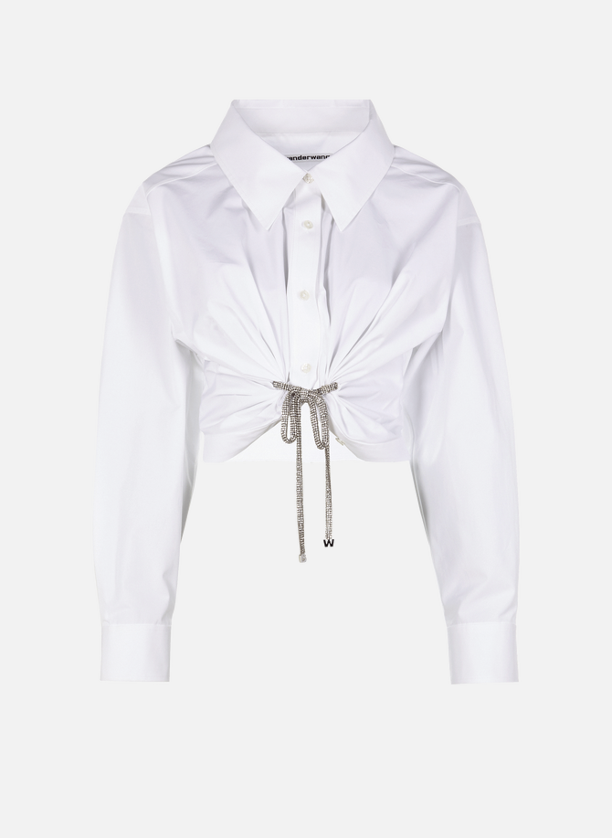 Cropped cotton shirt ALEXANDER WANG